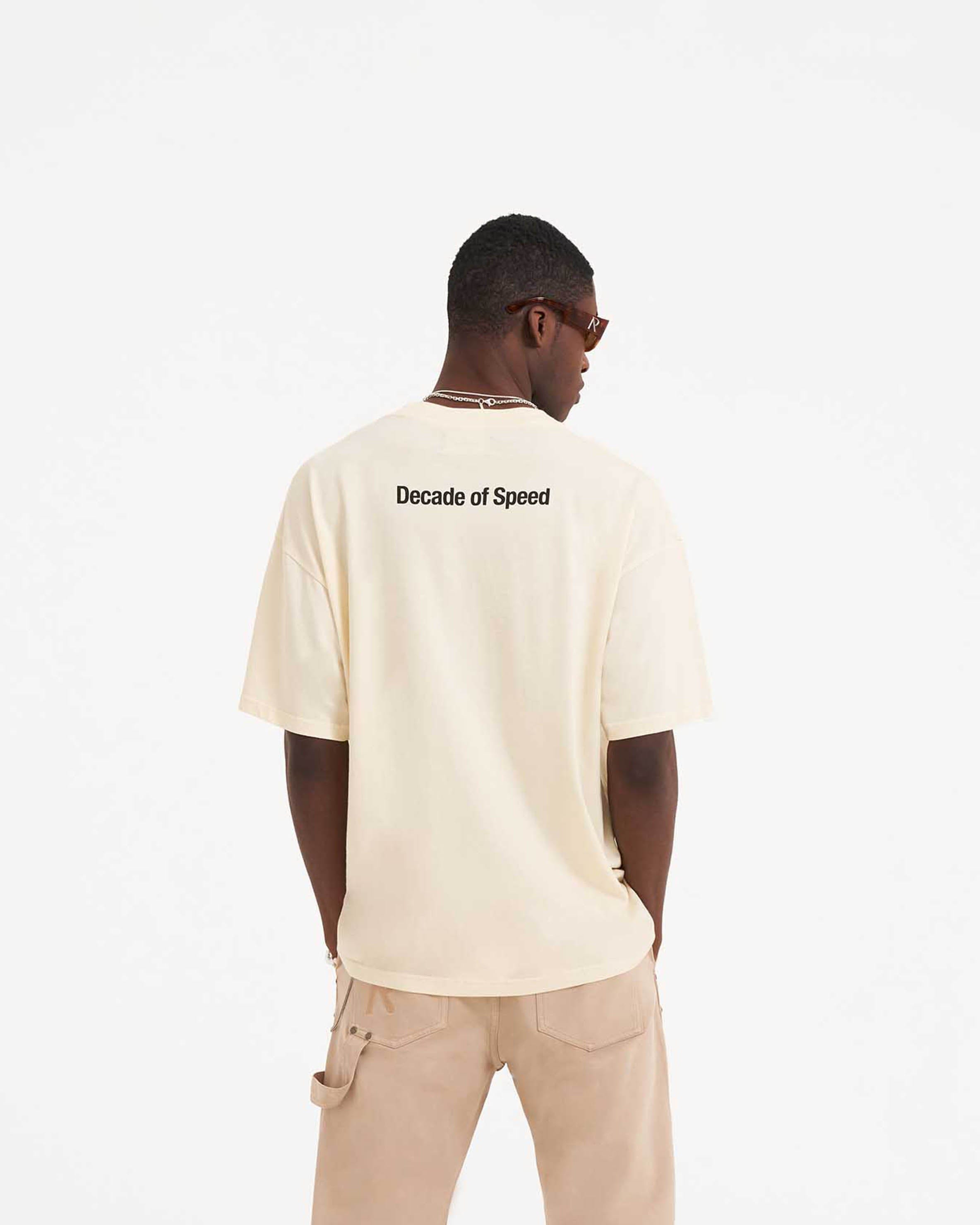SS23 Decade Of Speed T-Shirt - Cream