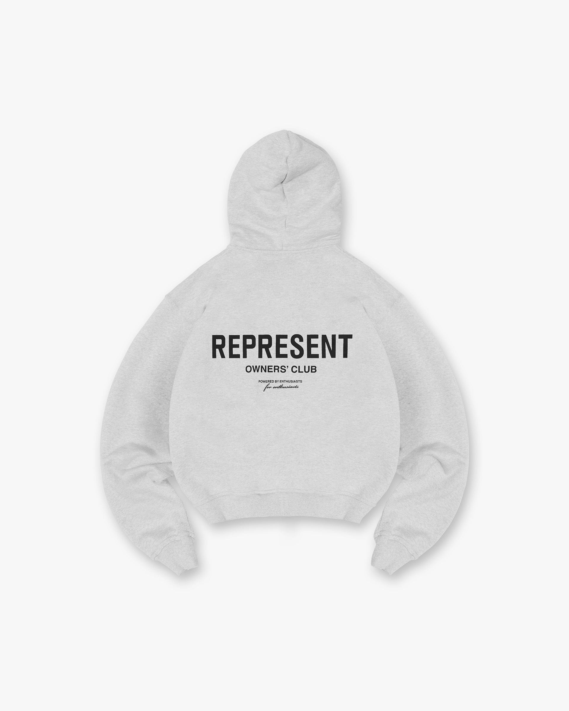Owners Club Represent Owners Club Zip Hoodie - Ash Grey