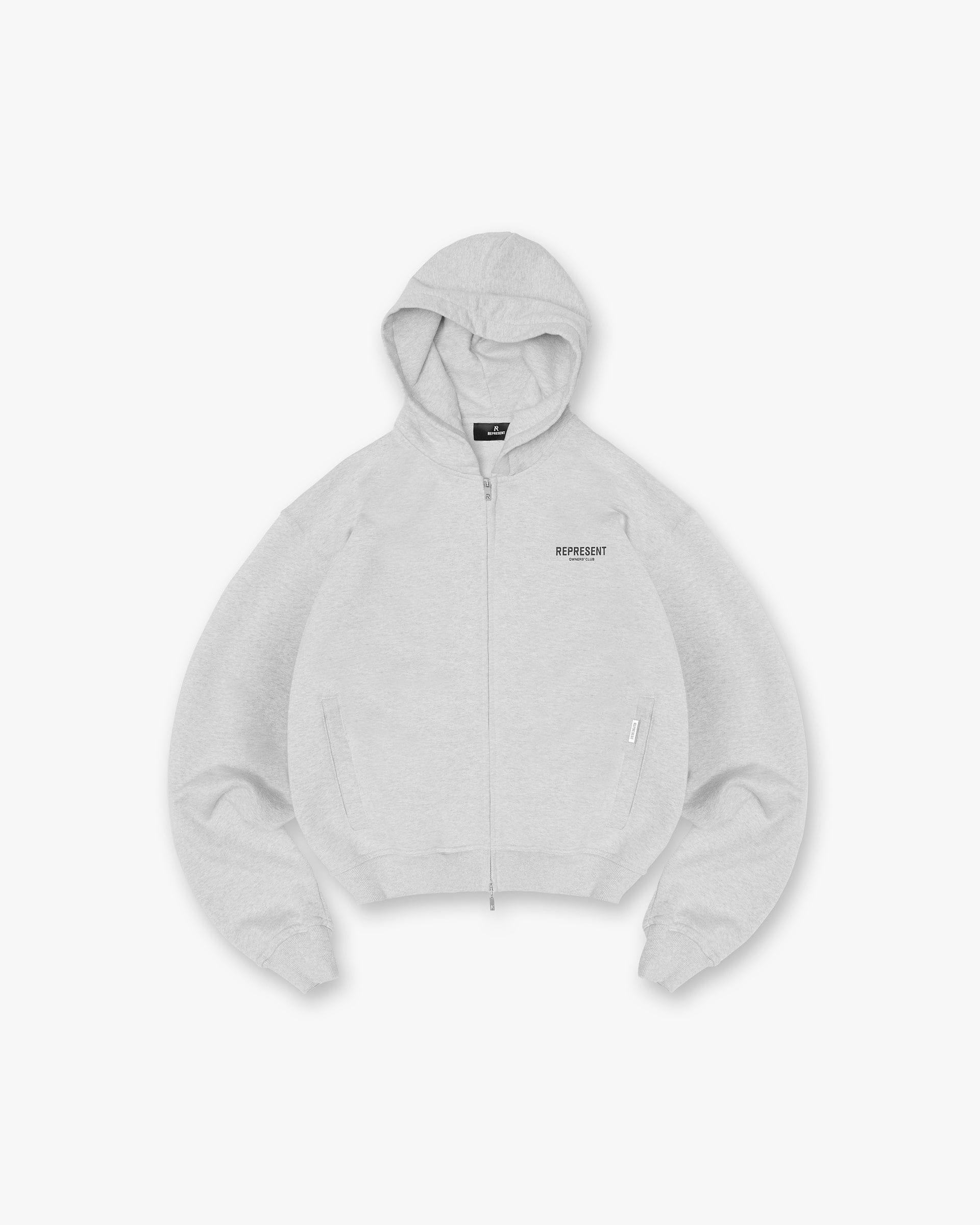 Owners Club Represent Owners Club Zip Hoodie - Ash Grey