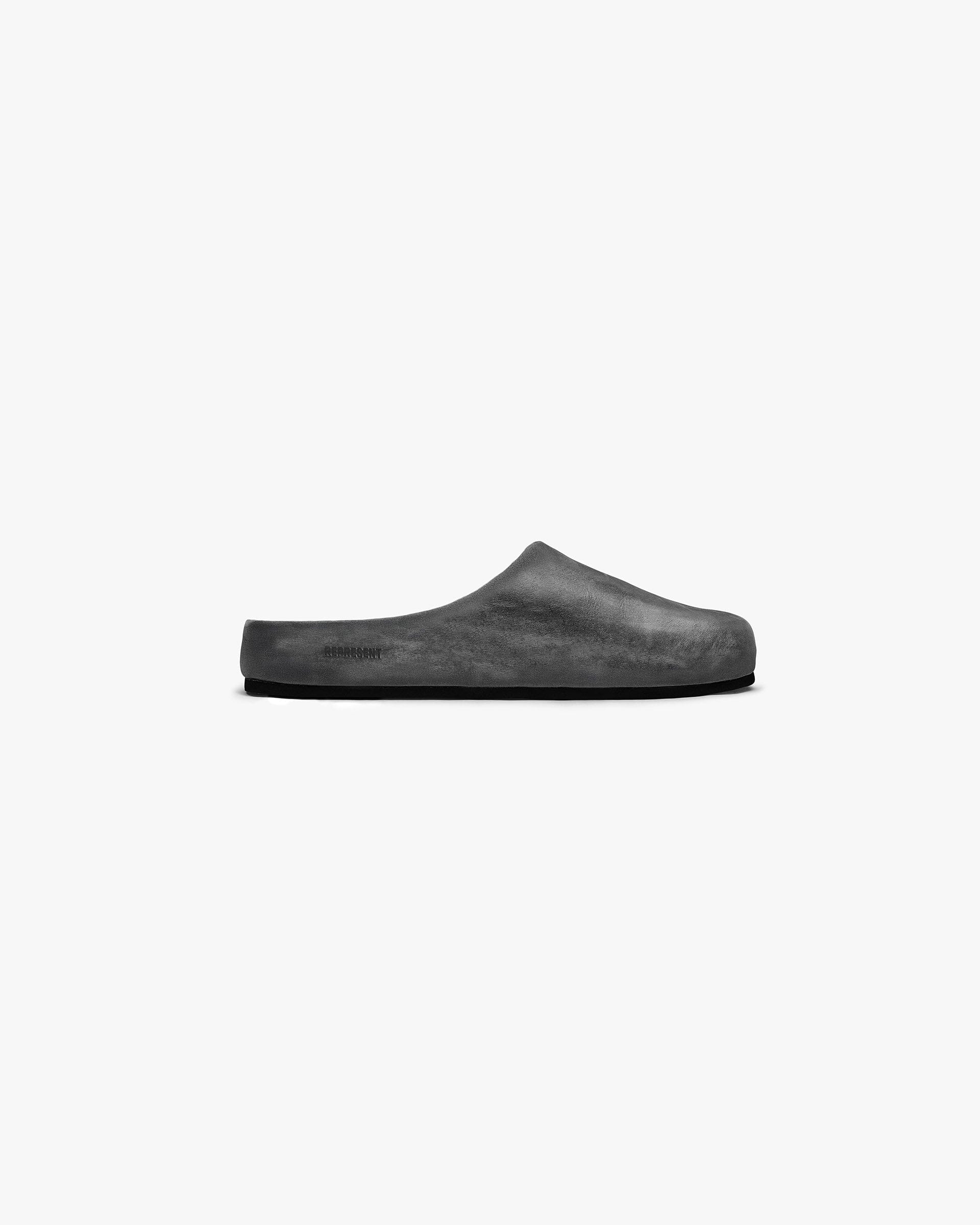 FW25 Distressed Mule - Off Black