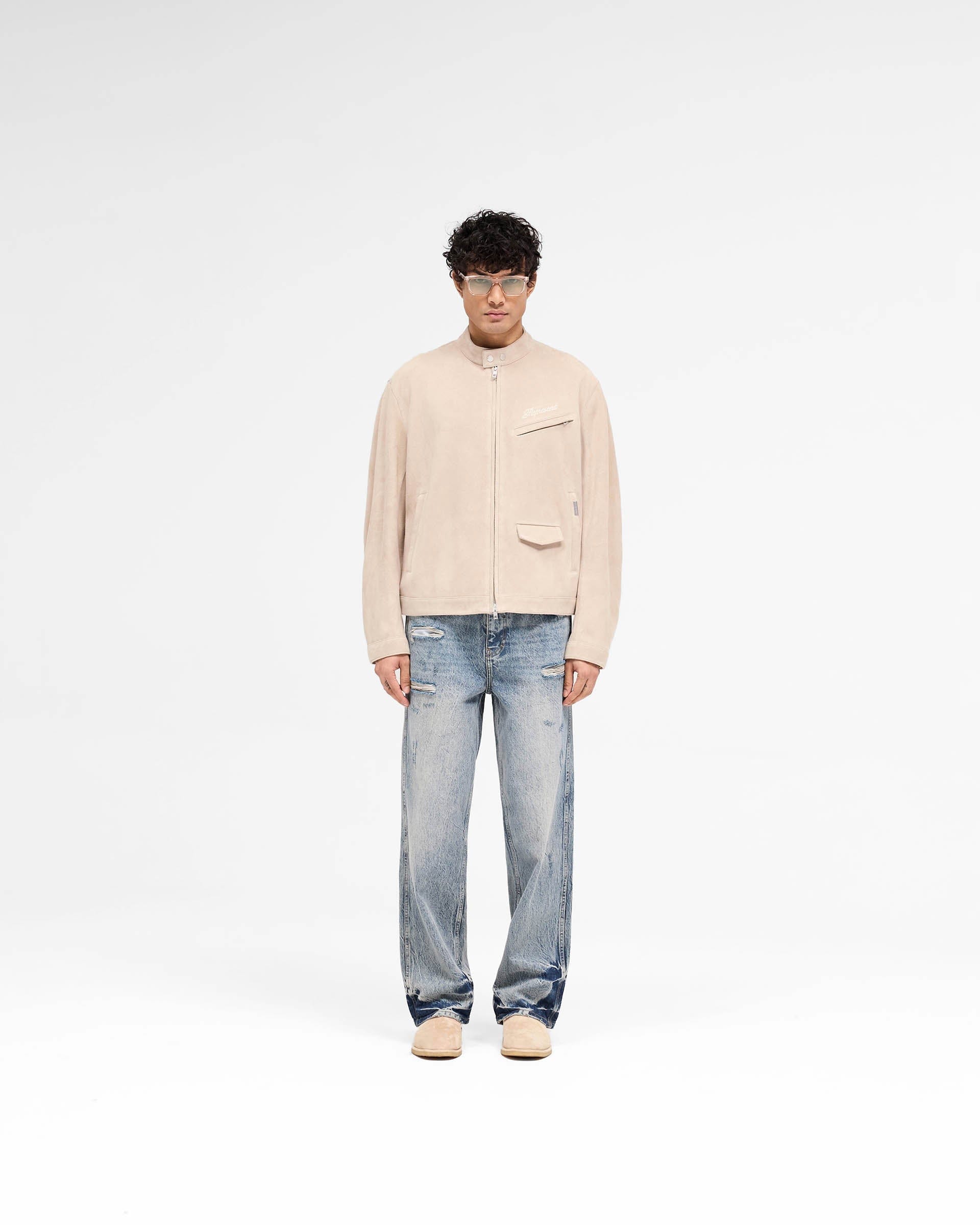 SS25 Overdrive Suede Jacket - Beige