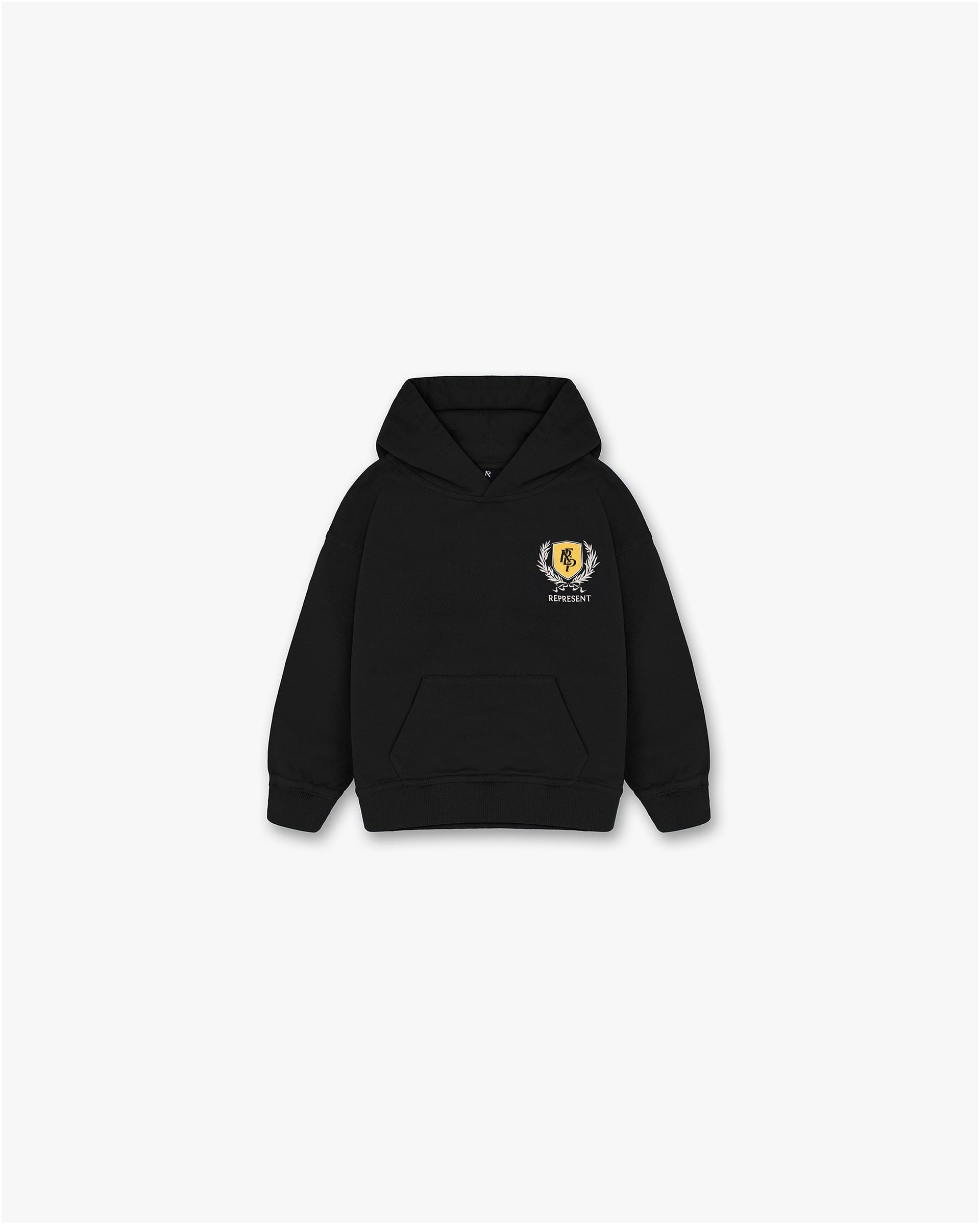 SS25 Mini Crest Hoodie - Vintage Black