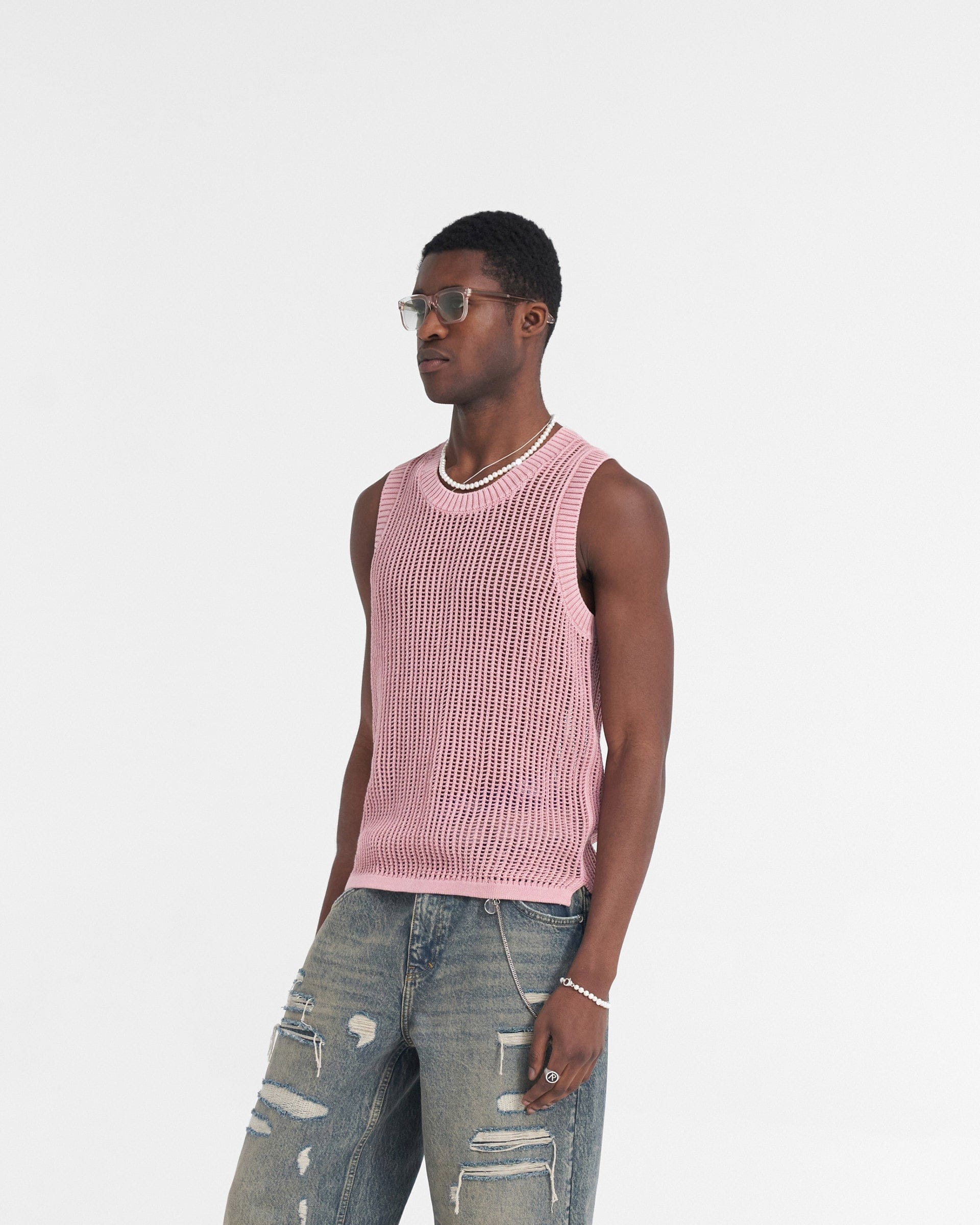 SS24 Washed Knit Vest - Sunrise