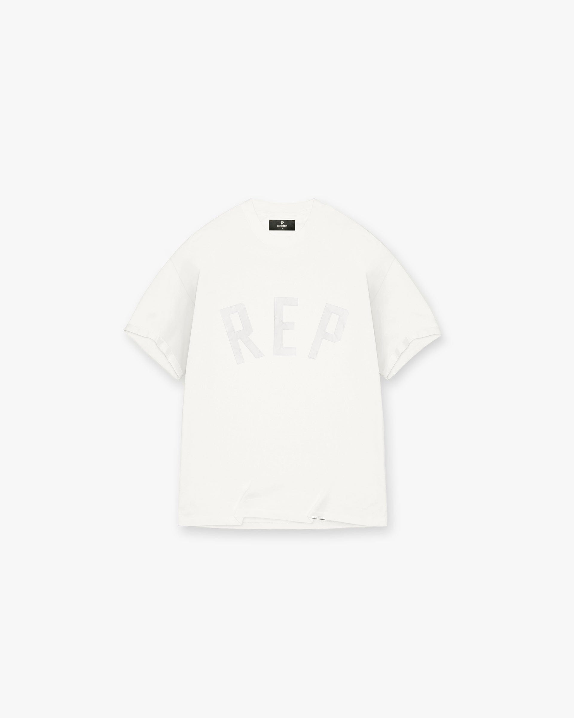 FW24 Rep Applique T-Shirt - Flat White