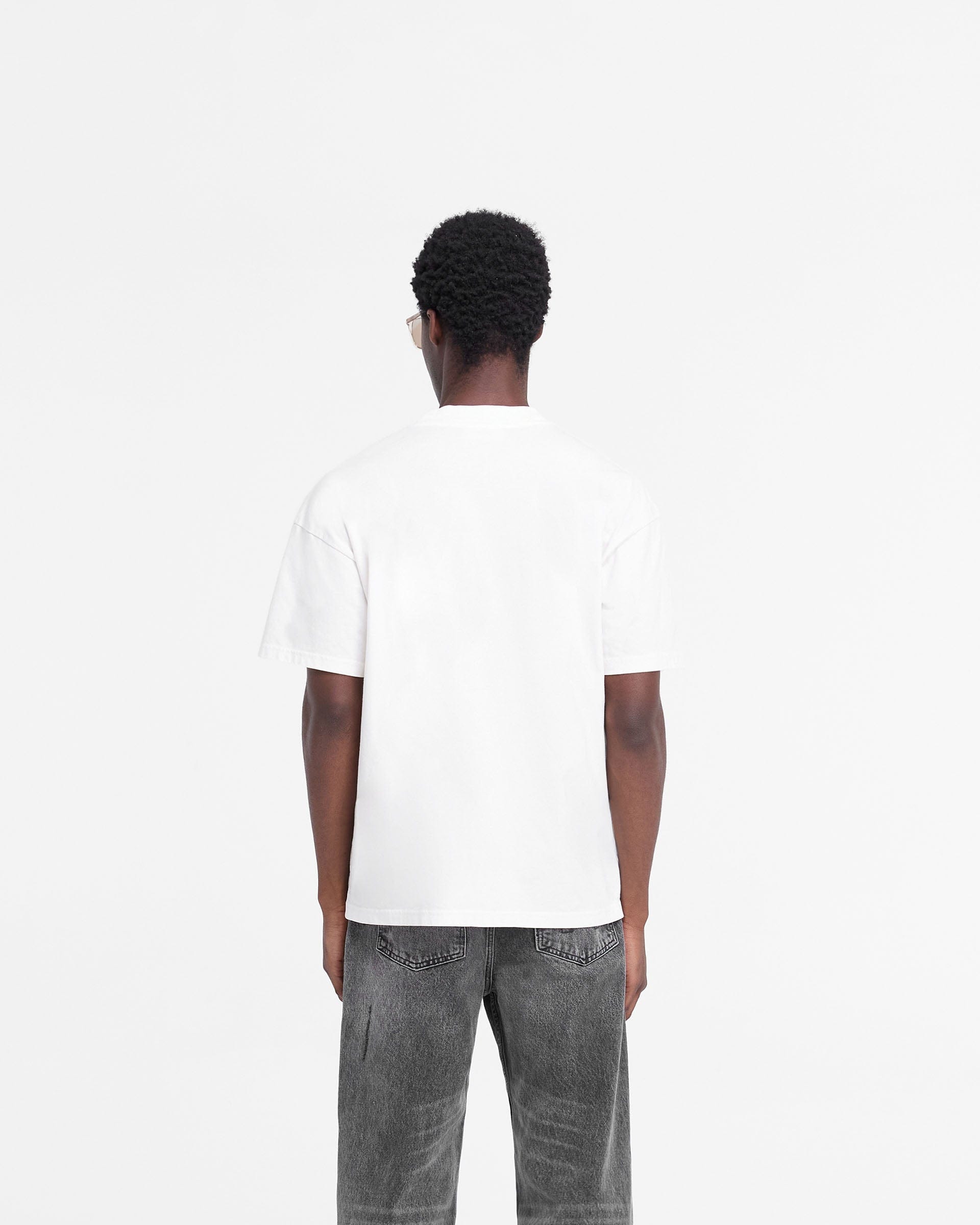 FW24 Rep Applique T-Shirt - Flat White