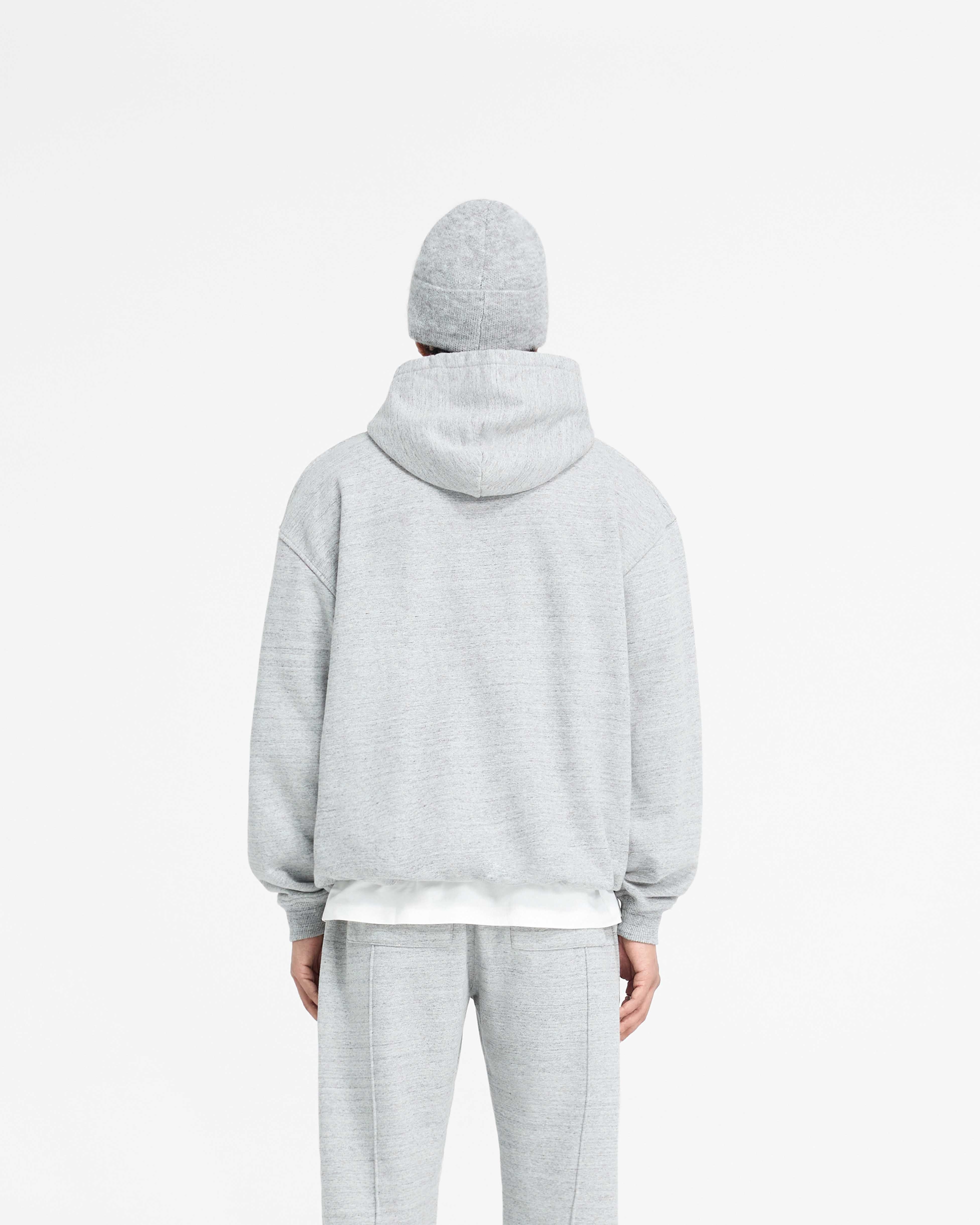 PRE SS25 England Applique Hoodie - Grey Marl