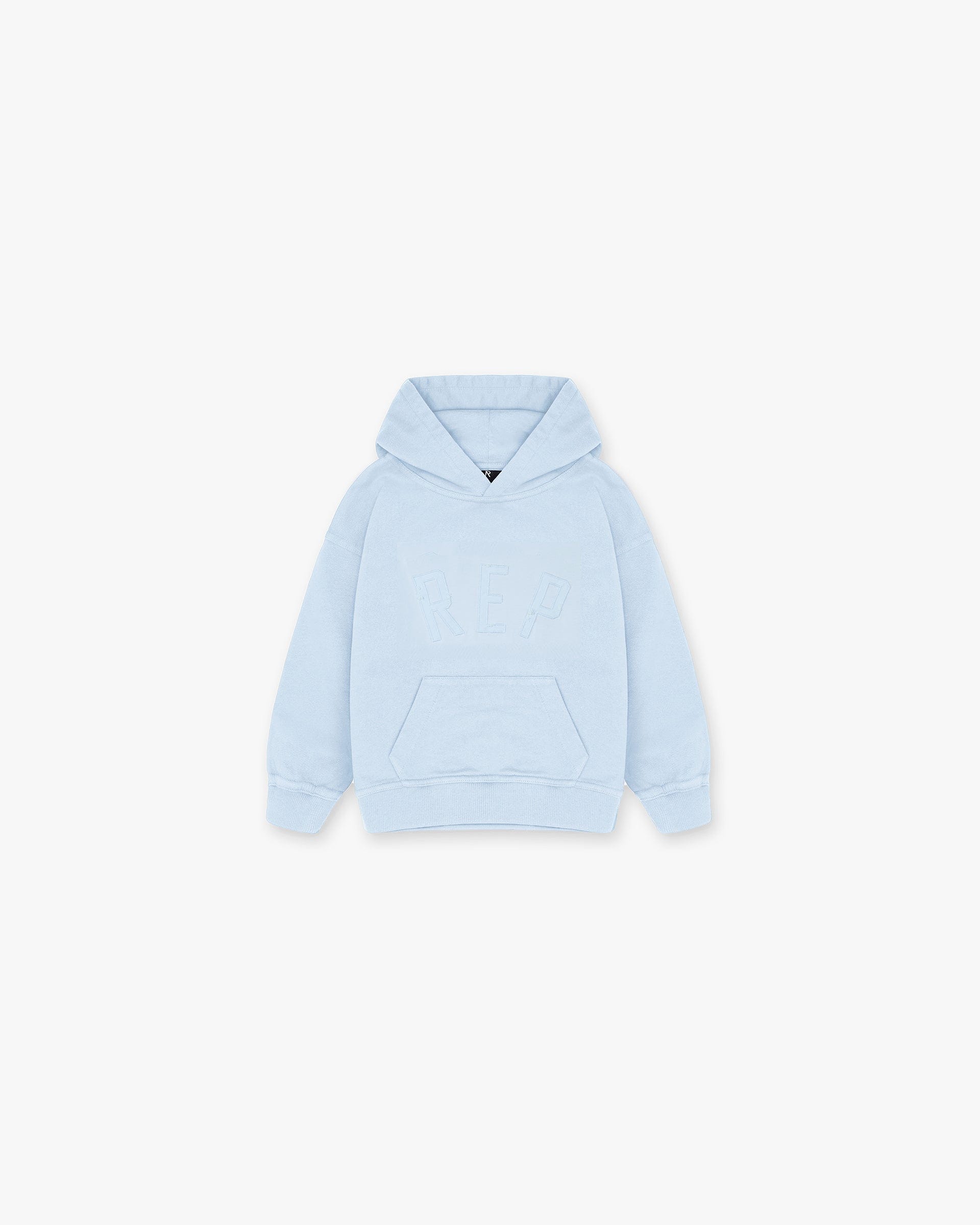 FW24 Mini Rep Applique Hoodie - Powder Blue
