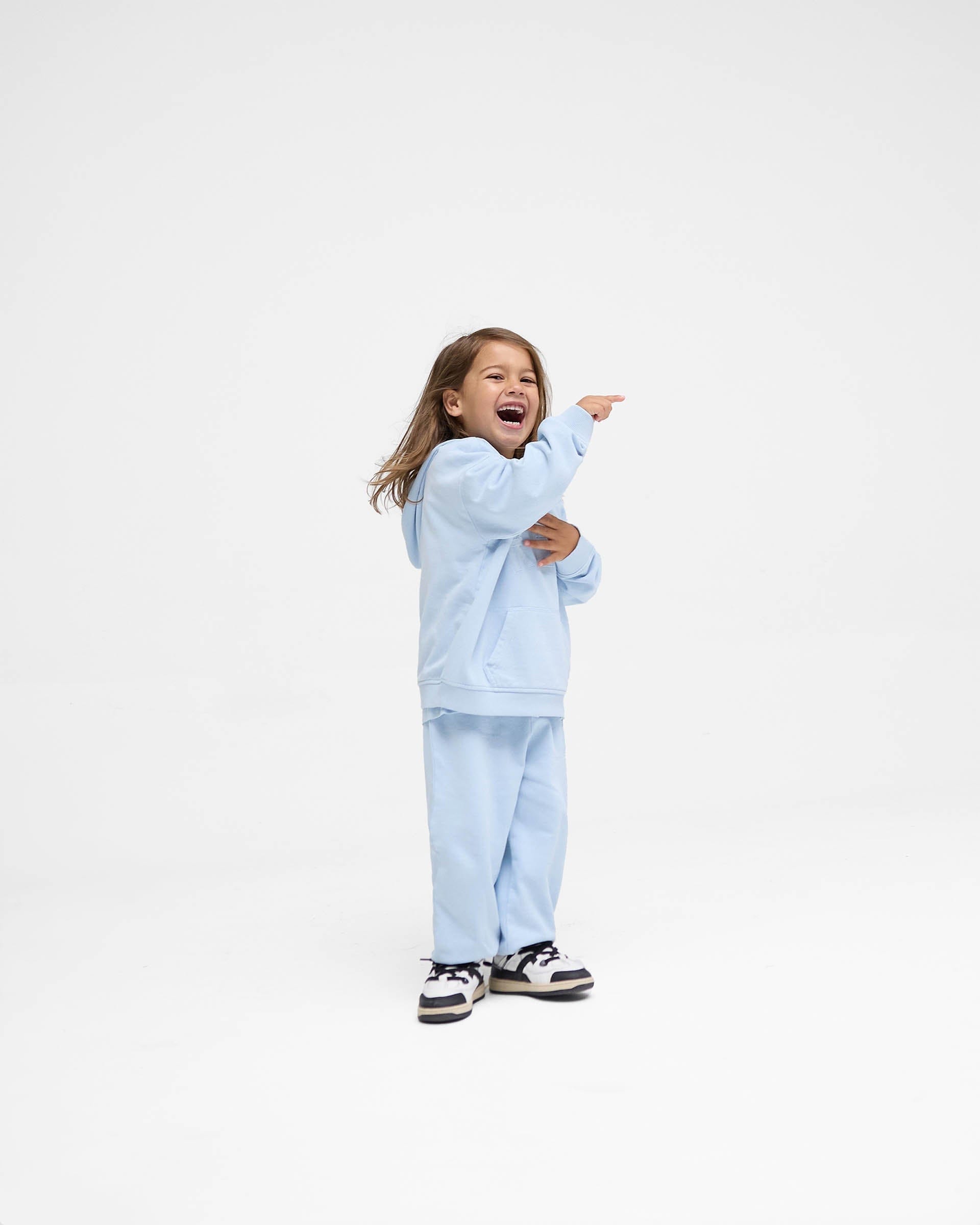 FW24 Mini Rep Applique Hoodie - Powder Blue