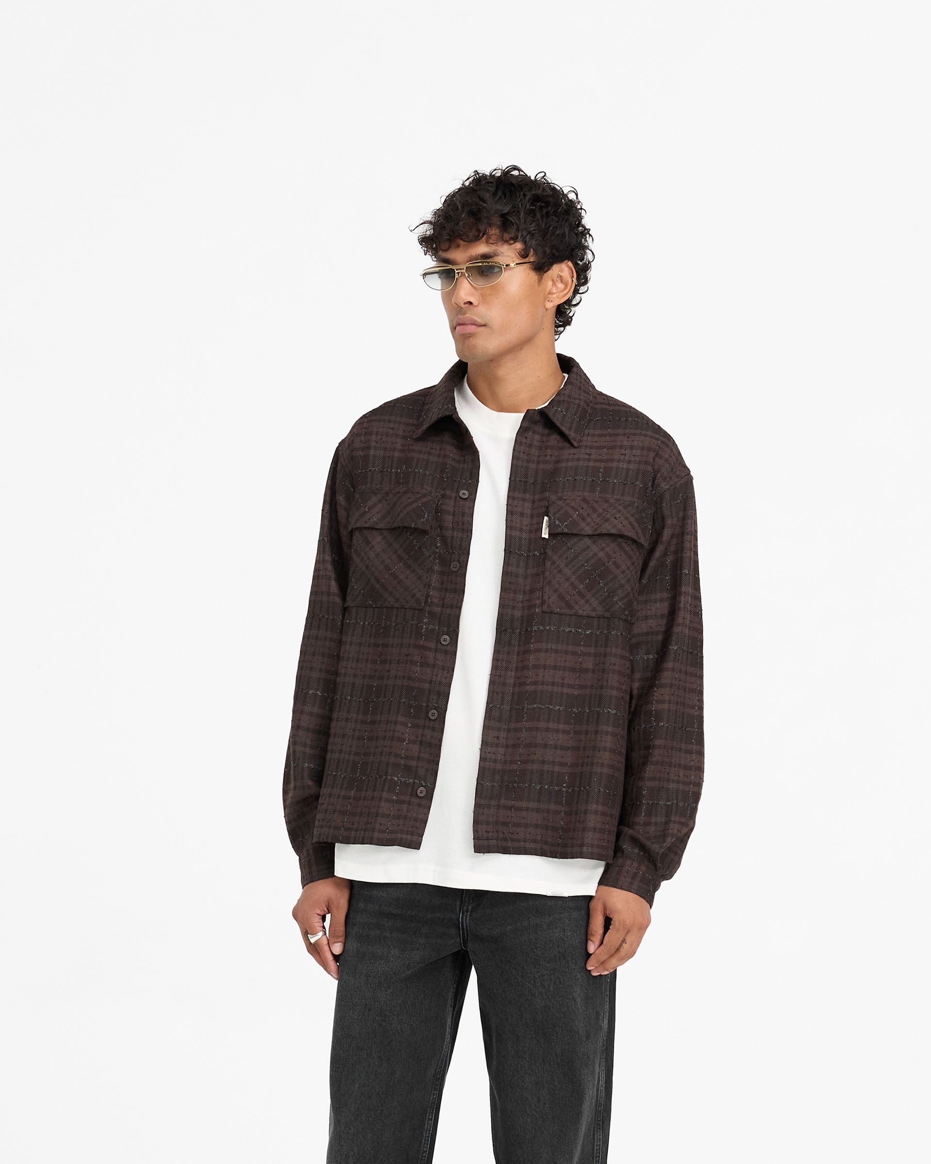 FW24 Rep Flannel Shirt - Coffee