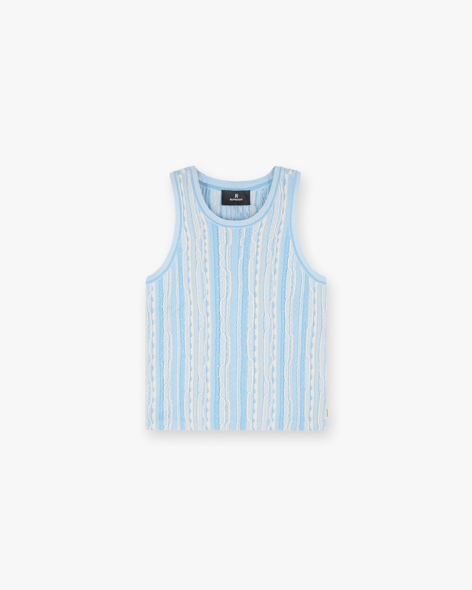 SC24 Mixed Knit Vest - Royal Blue