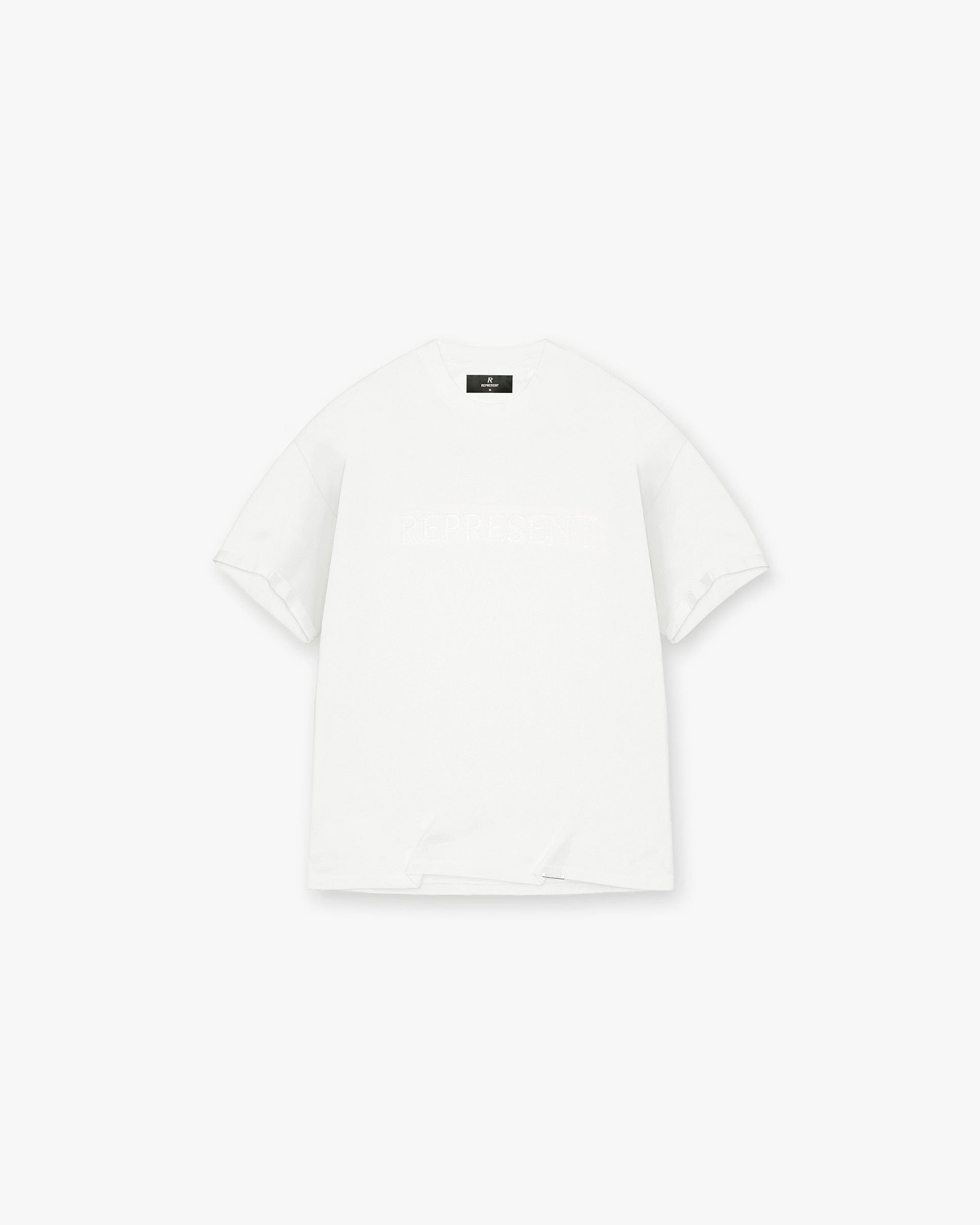 PRE SS25 Serif Logo T-Shirt - Flat White