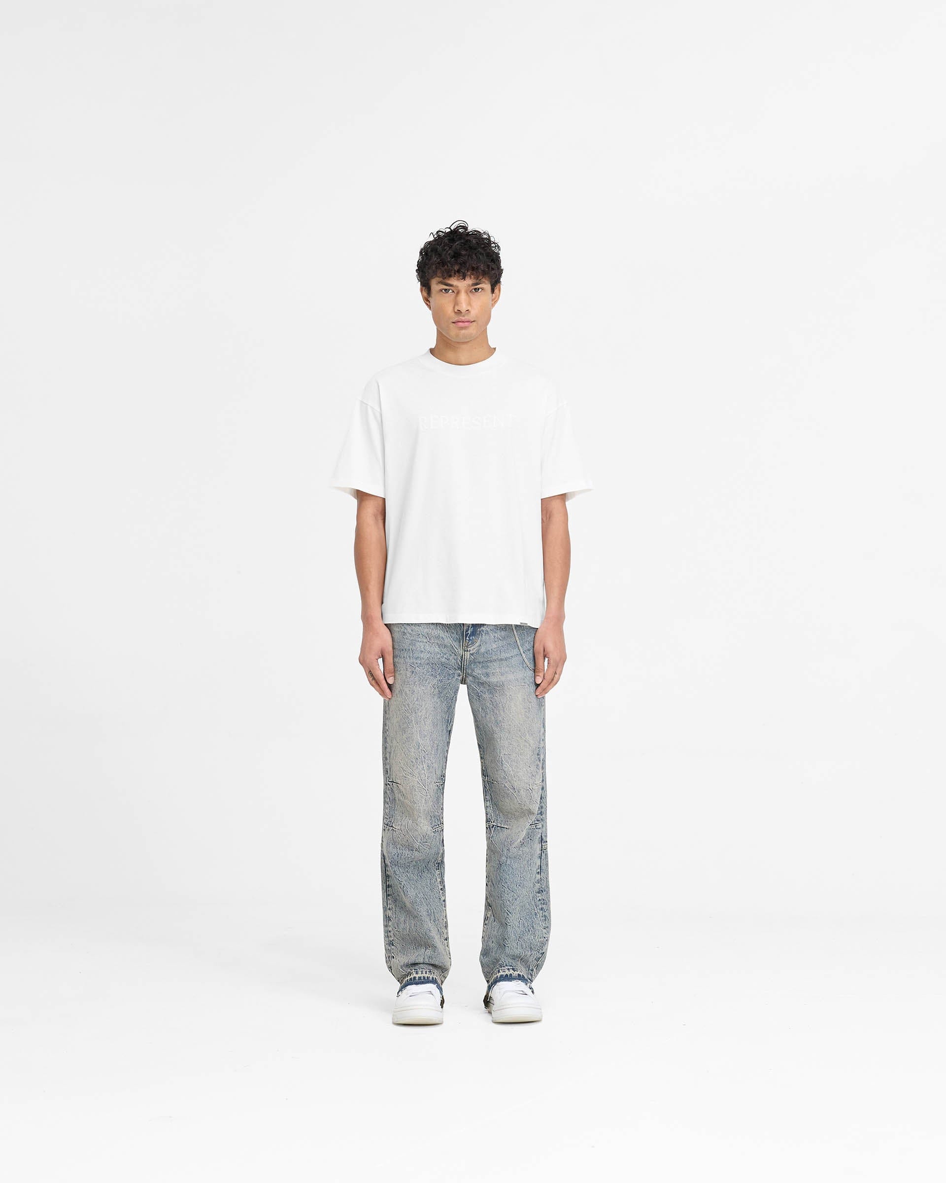 PRE SS25 Serif Logo T-Shirt - Flat White