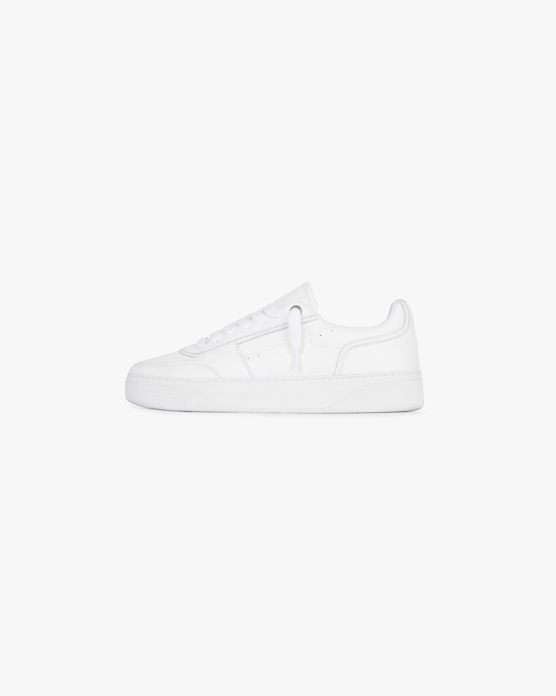 FW24 Initial Sneaker - Leather - Flat White