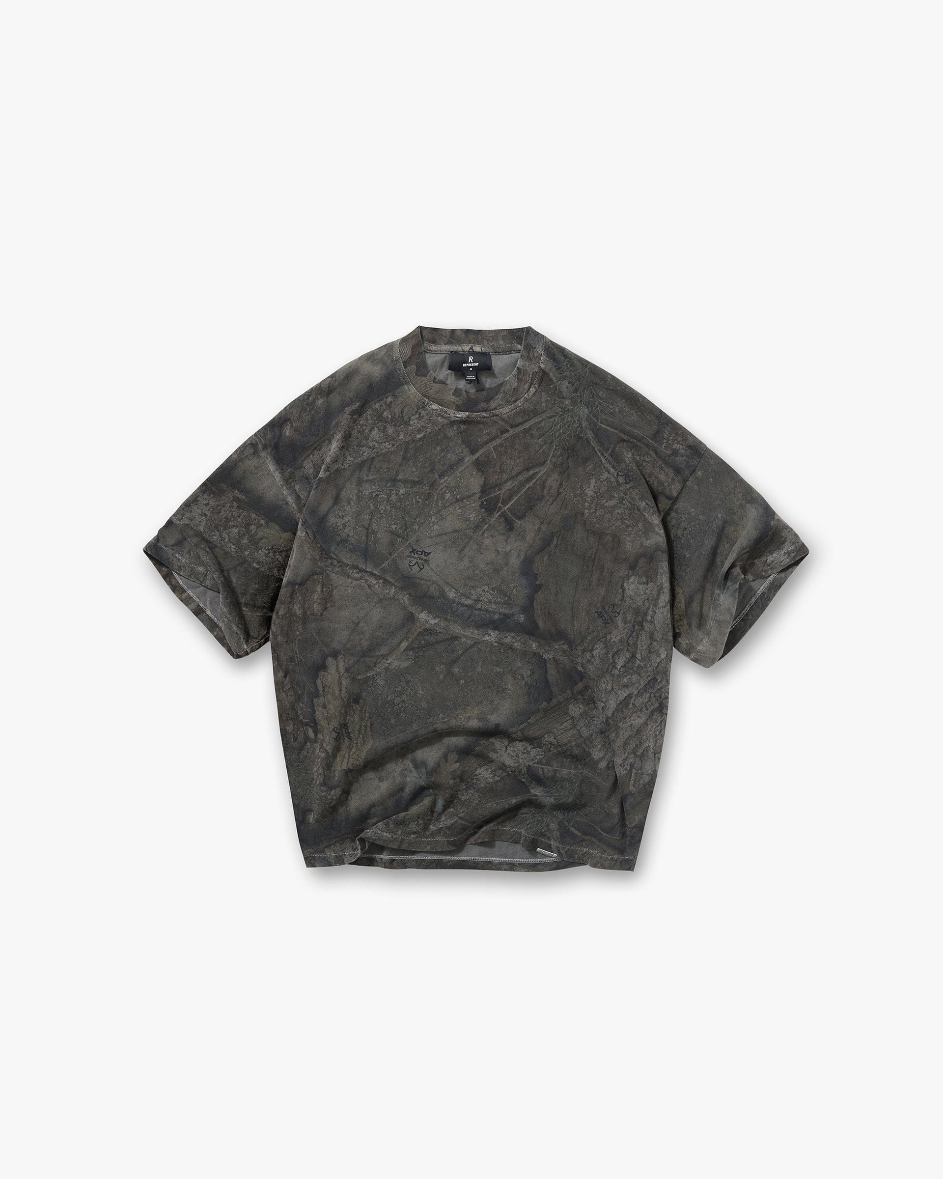 Initial Overdye Realtree® Oversized T-Shirt - Overdyed Black
