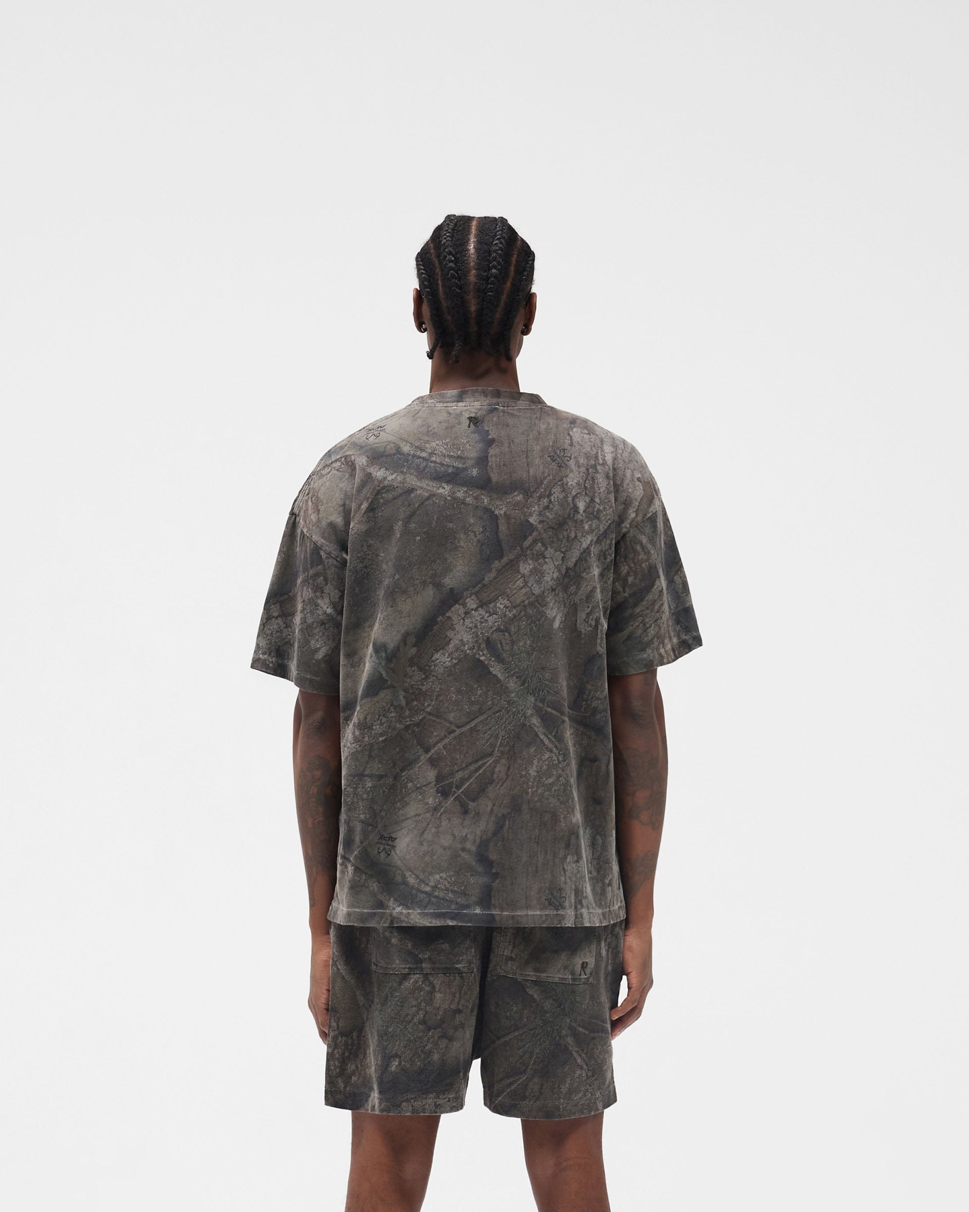 Initial Overdye Realtree® Oversized T-Shirt - Overdyed Black