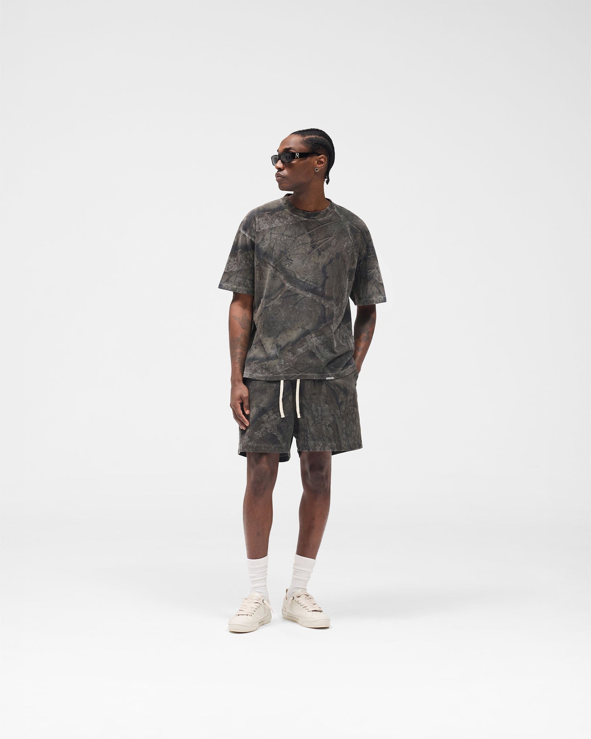 Initial Overdye Realtree® Oversized T-Shirt - Overdyed Black
