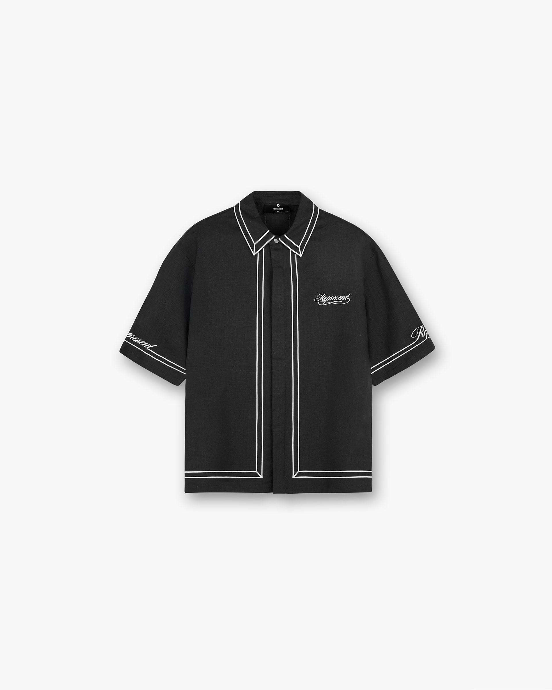 SC25 Border Shirt - Jet Black