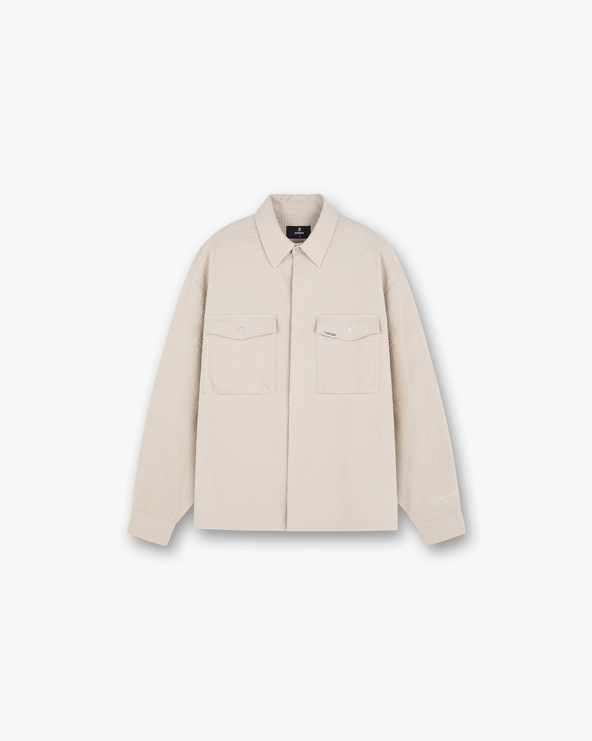 SC25 Textured Long Sleeve Shirt - Champagne