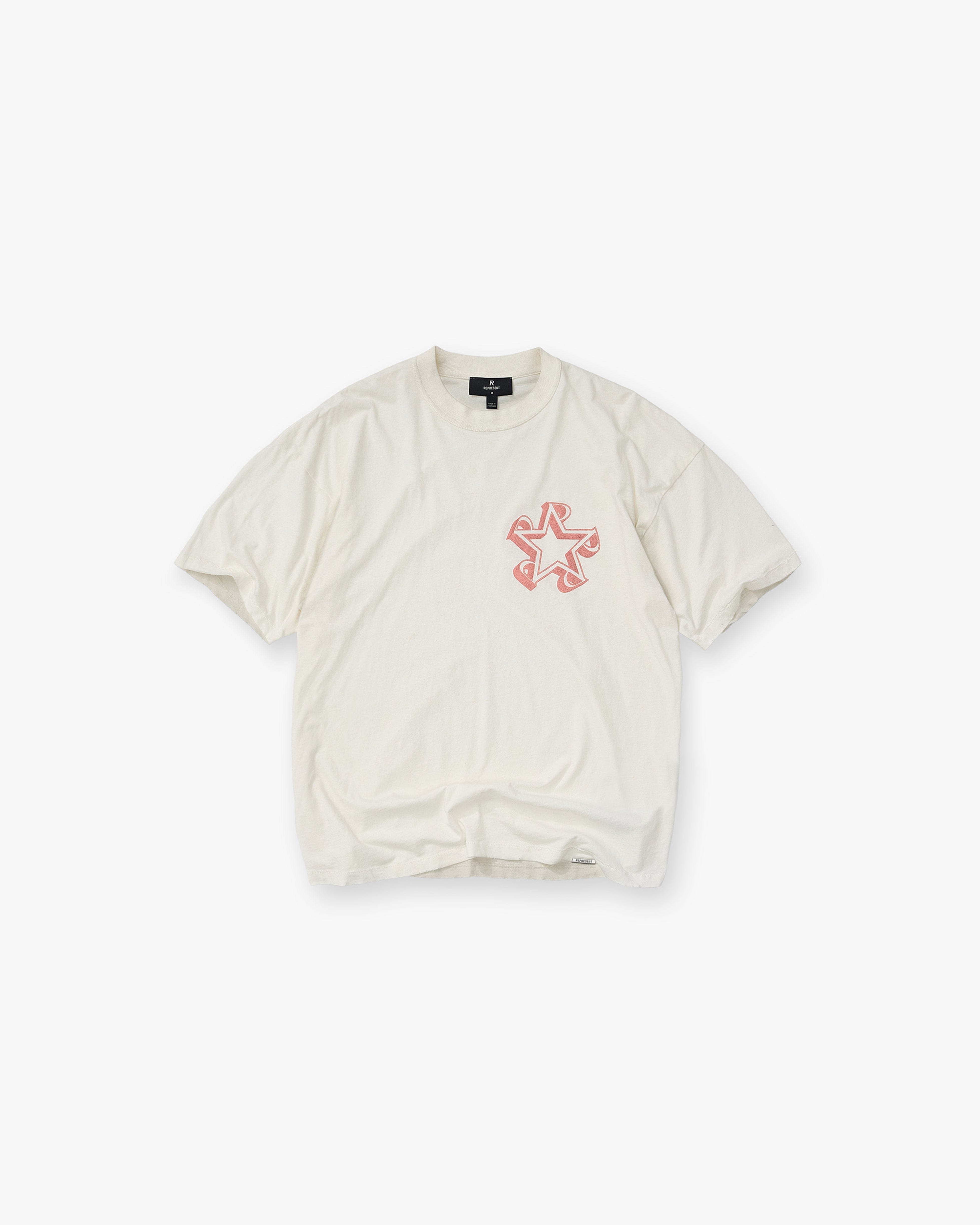 FW25 Initial Star T-Shirt - Flat White
