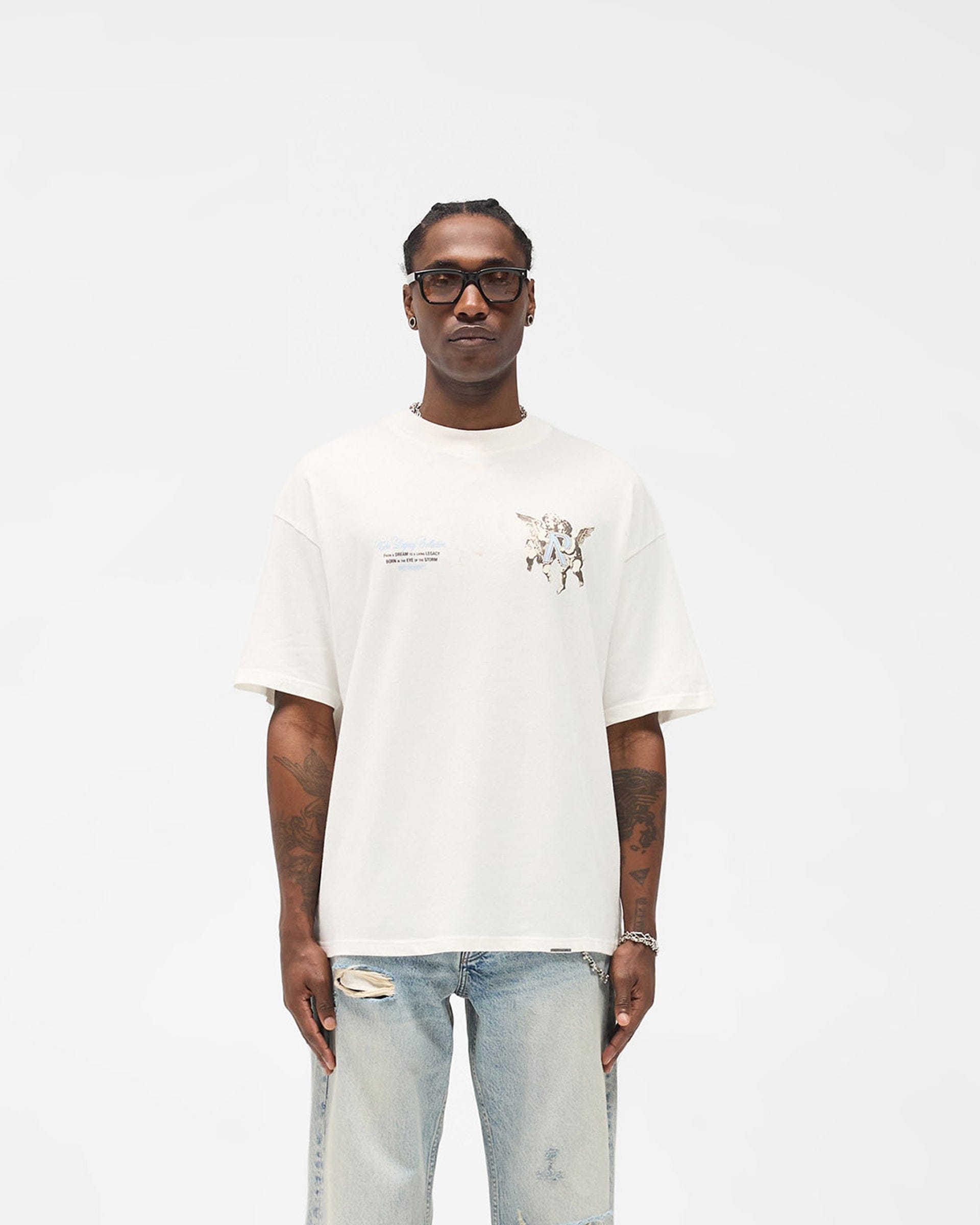 FW25 Legacy Cherubs T-Shirt - Flat White