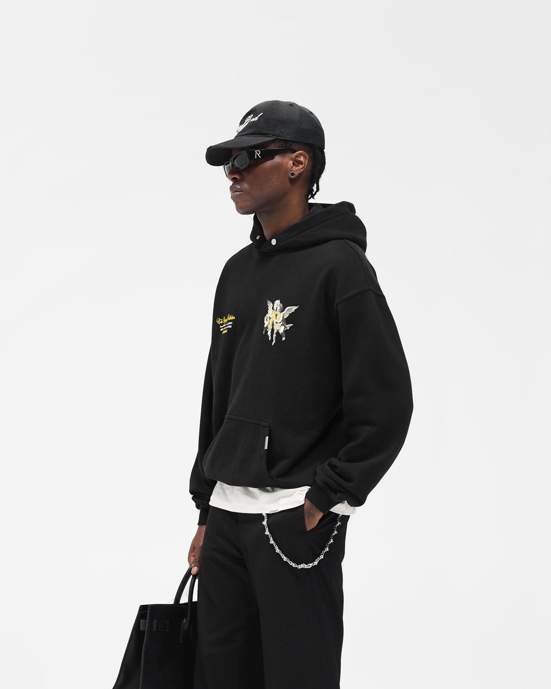 FW25 Legacy Cherubs Hoodie - Jet Black