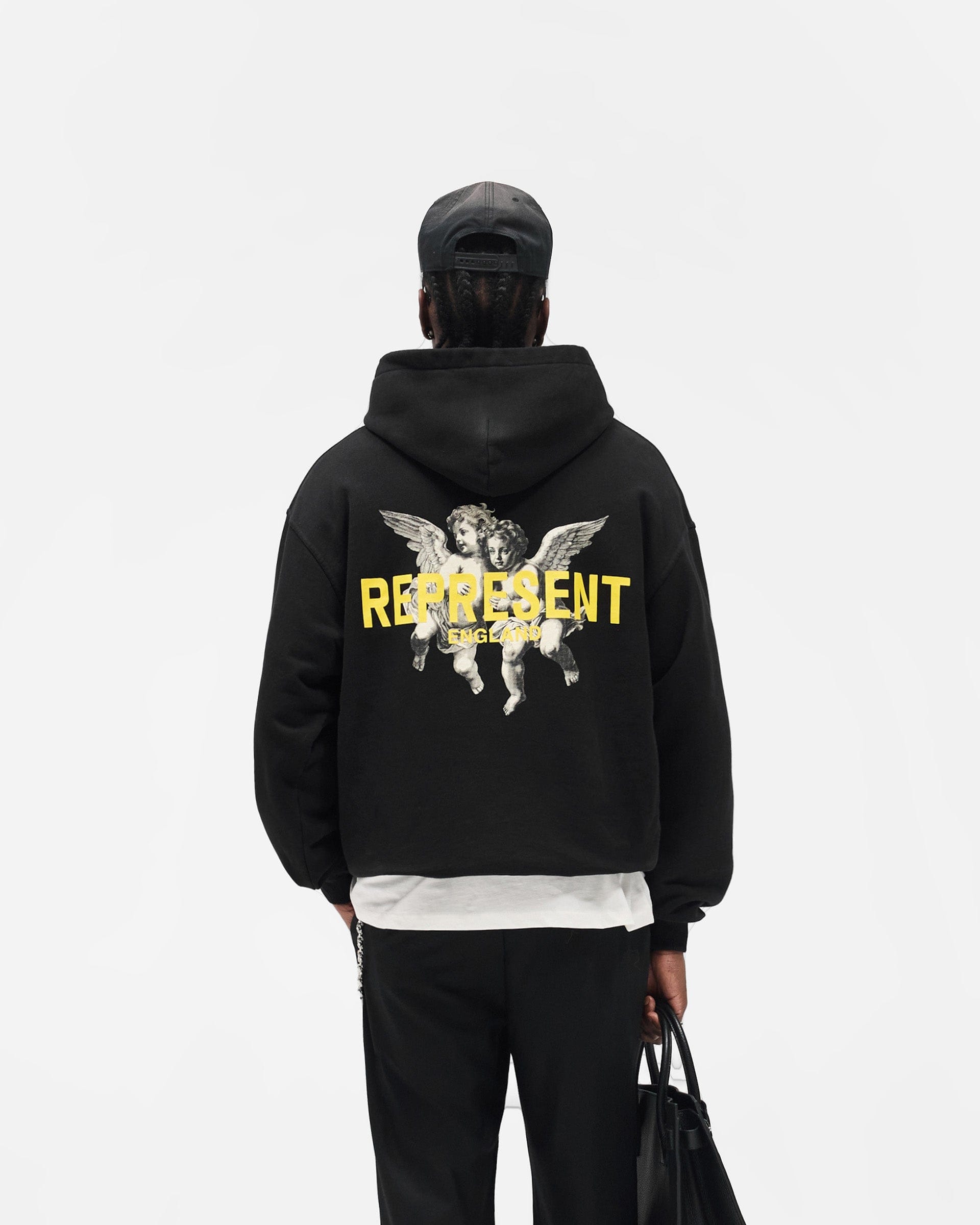 FW25 Legacy Cherubs Hoodie - Jet Black