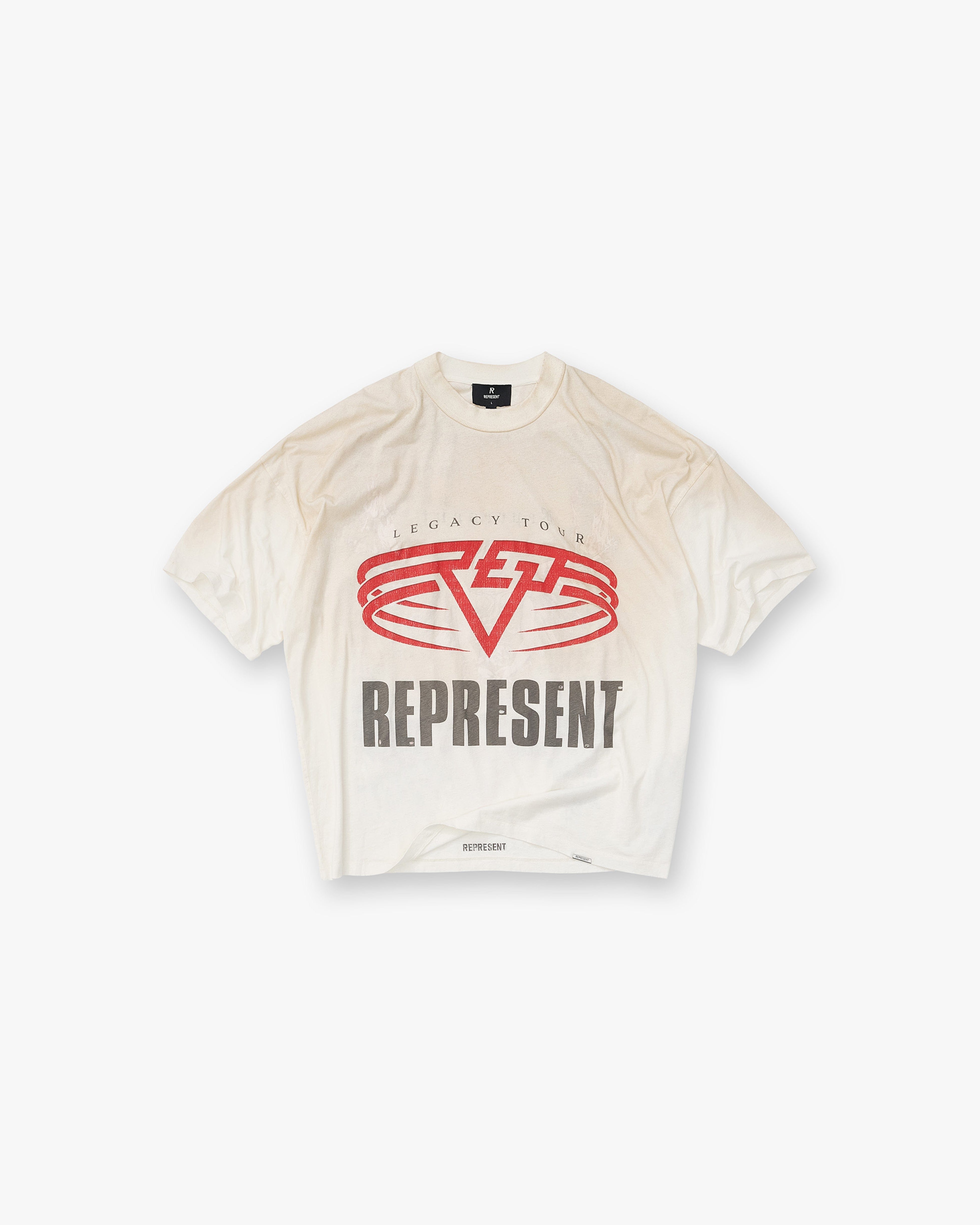 FW25 Reversible Living Legacy Tour T-Shirt - Flat White