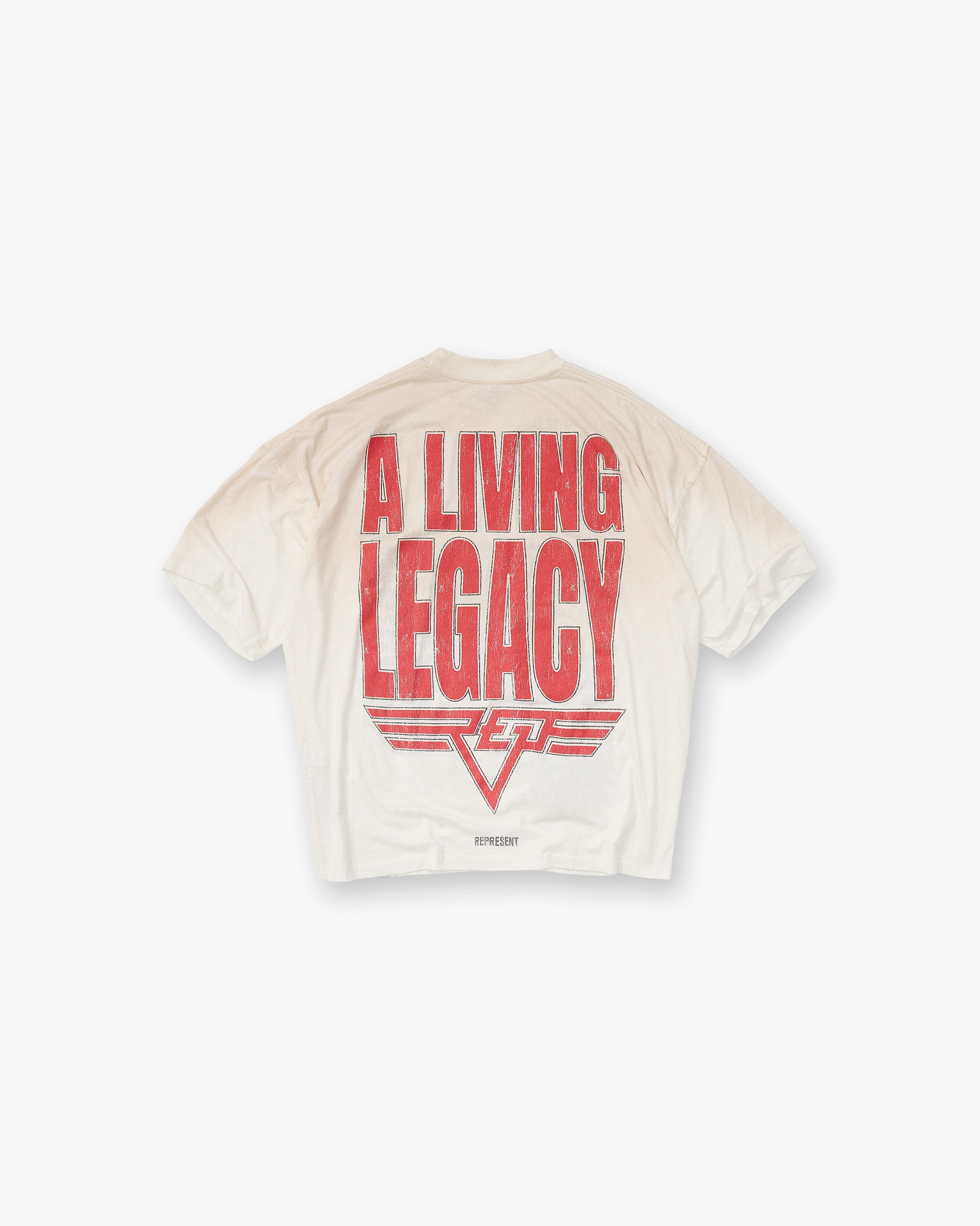 FW25 Reversible Living Legacy Tour T-Shirt - Flat White