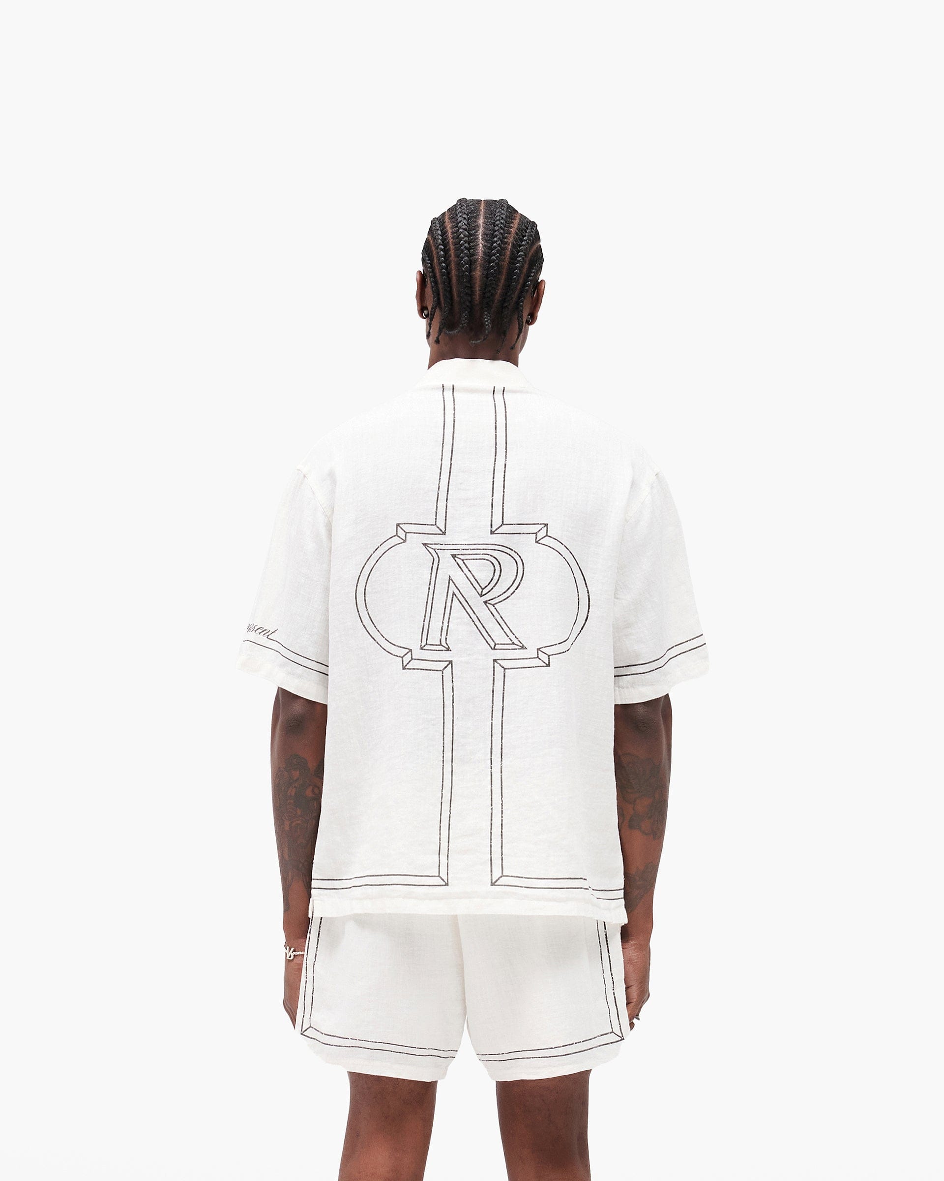 SC25 Border Shirt - Whisper White
