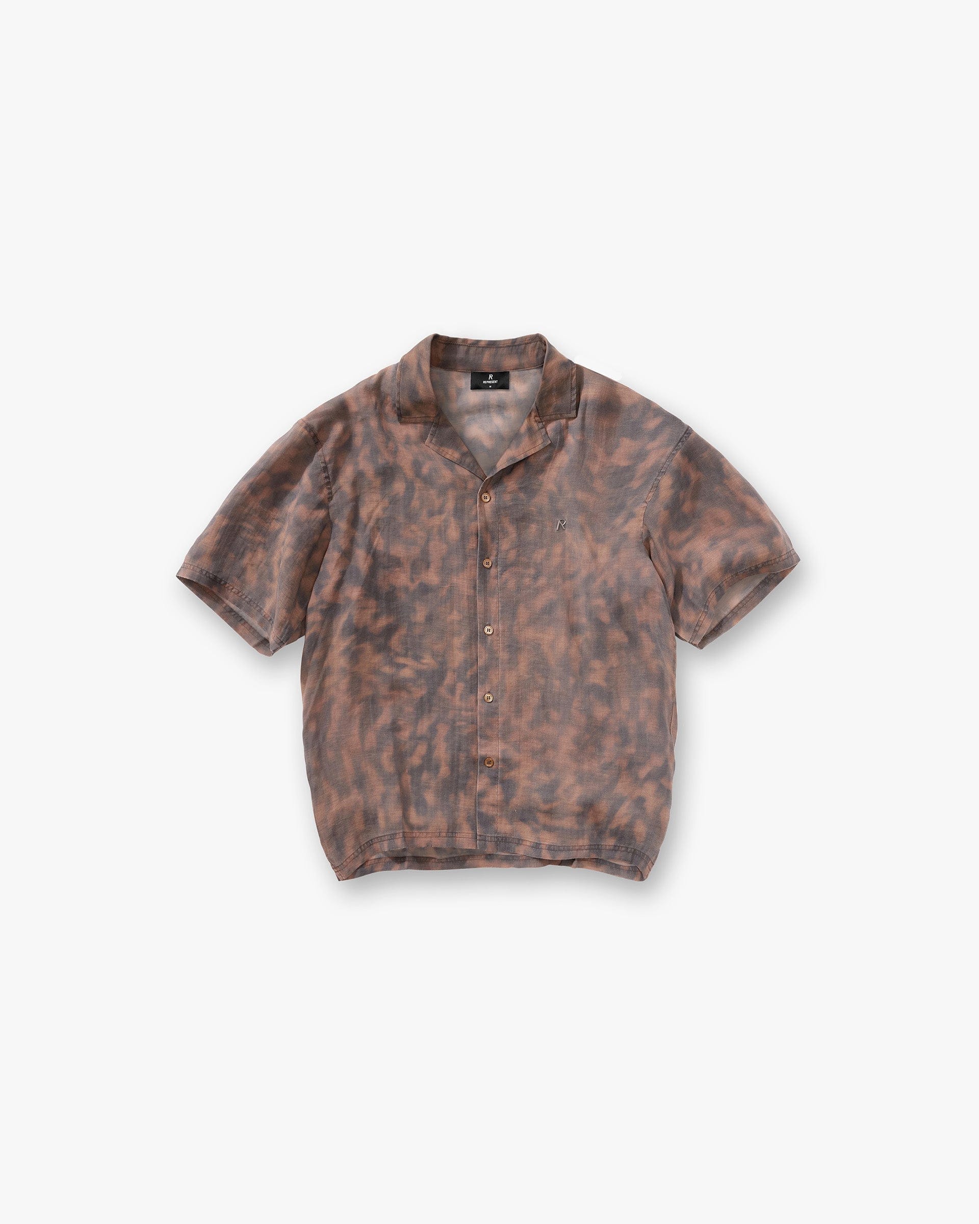 FW25 Other Tortoise Print Shirt - Brown