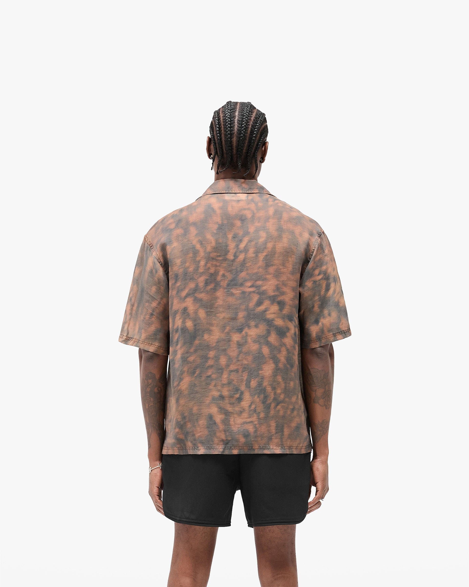 FW25 Other Tortoise Print Shirt - Brown