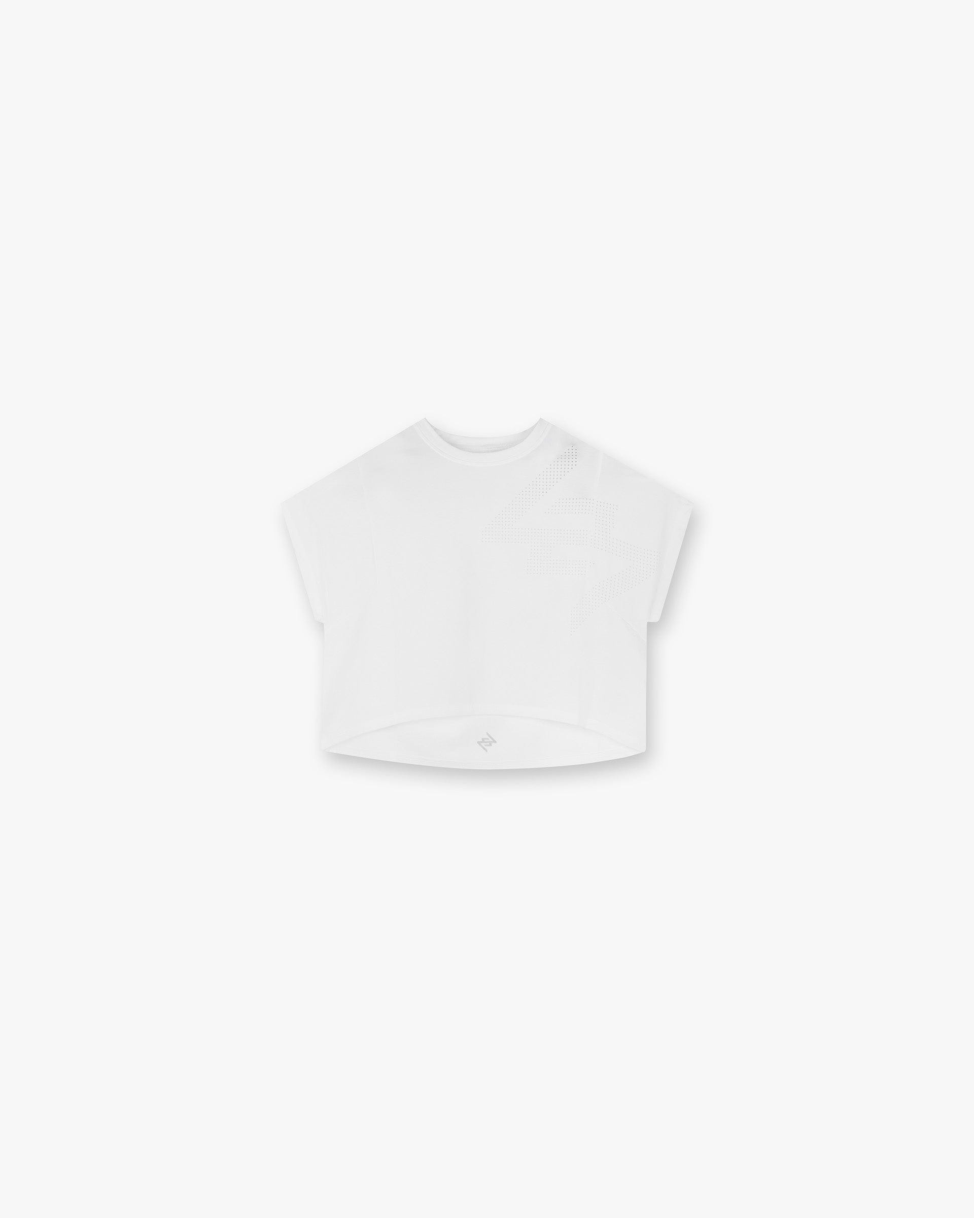 Womens 247 247 Perforated Cropped Training T-Shirt - White