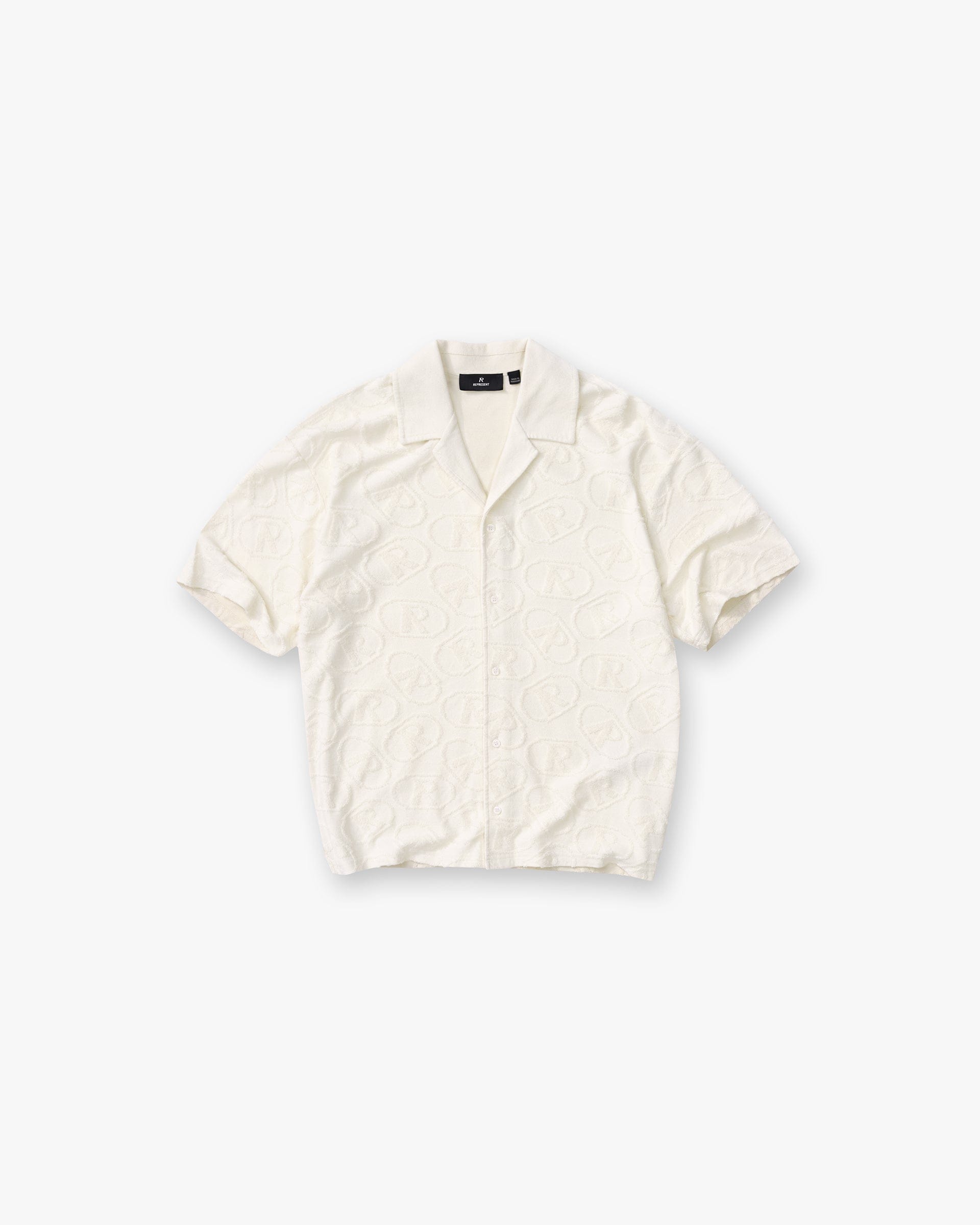 FW25 Other All Over Print Towel Shirt - Aged White