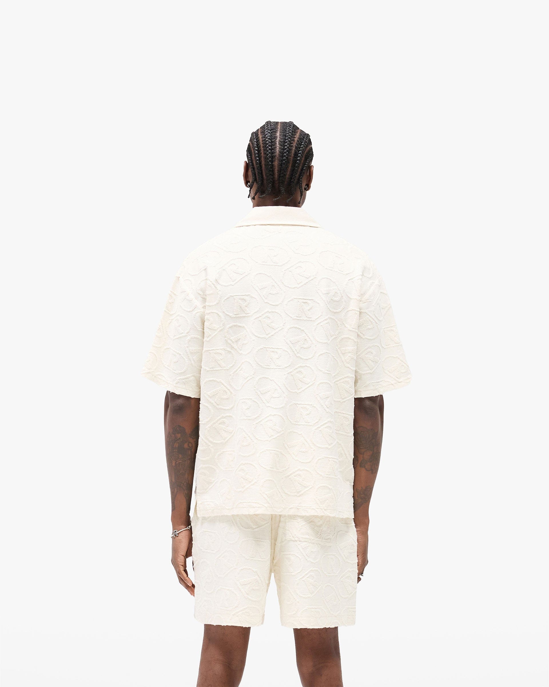 FW25 Other All Over Print Towel Shirt - Aged White