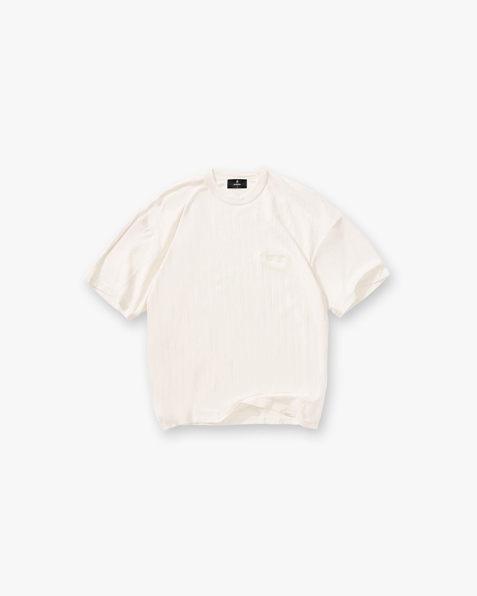 FW25 Other Slub Script T-Shirt - Aged White