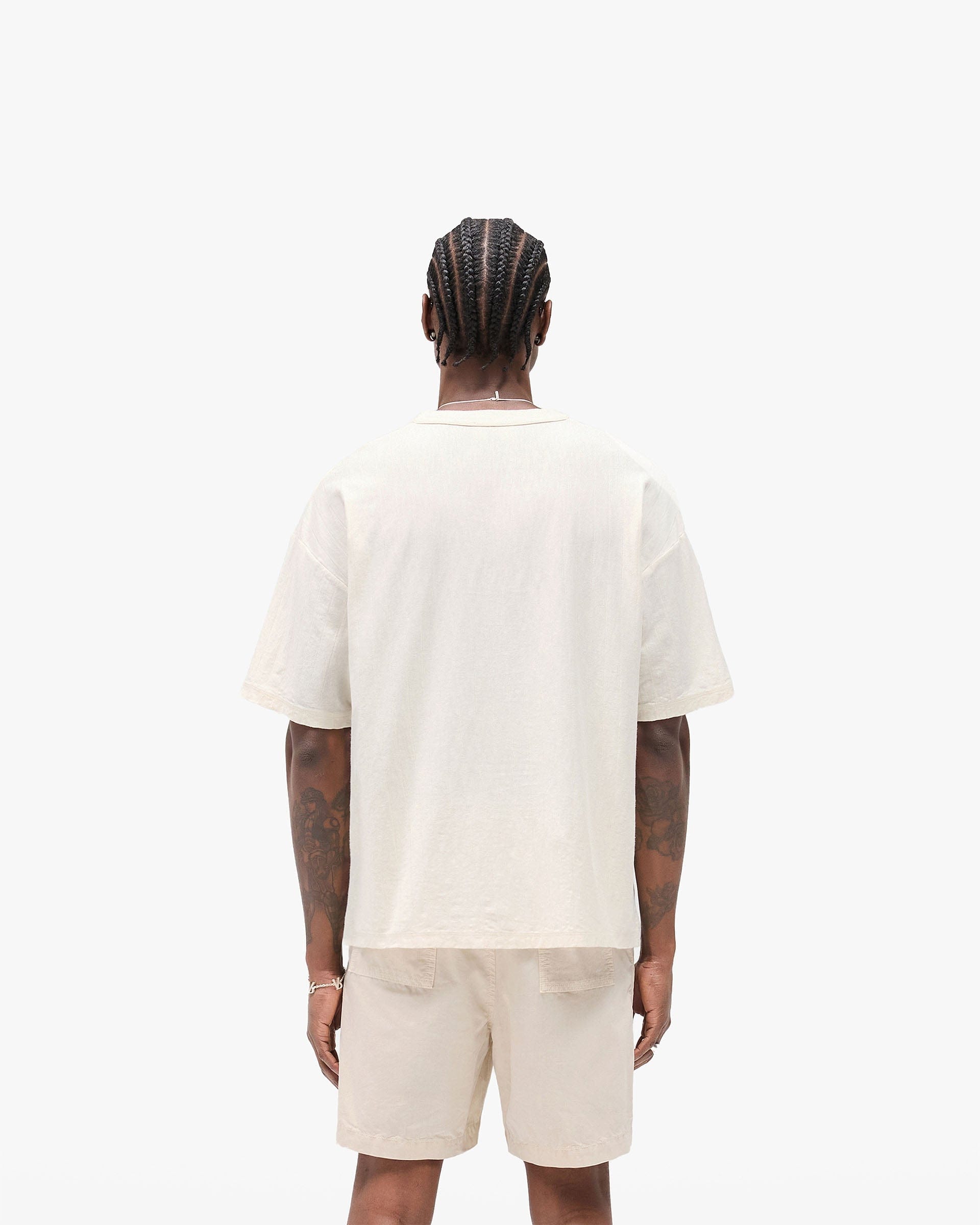 FW25 Other Slub Script T-Shirt - Aged White