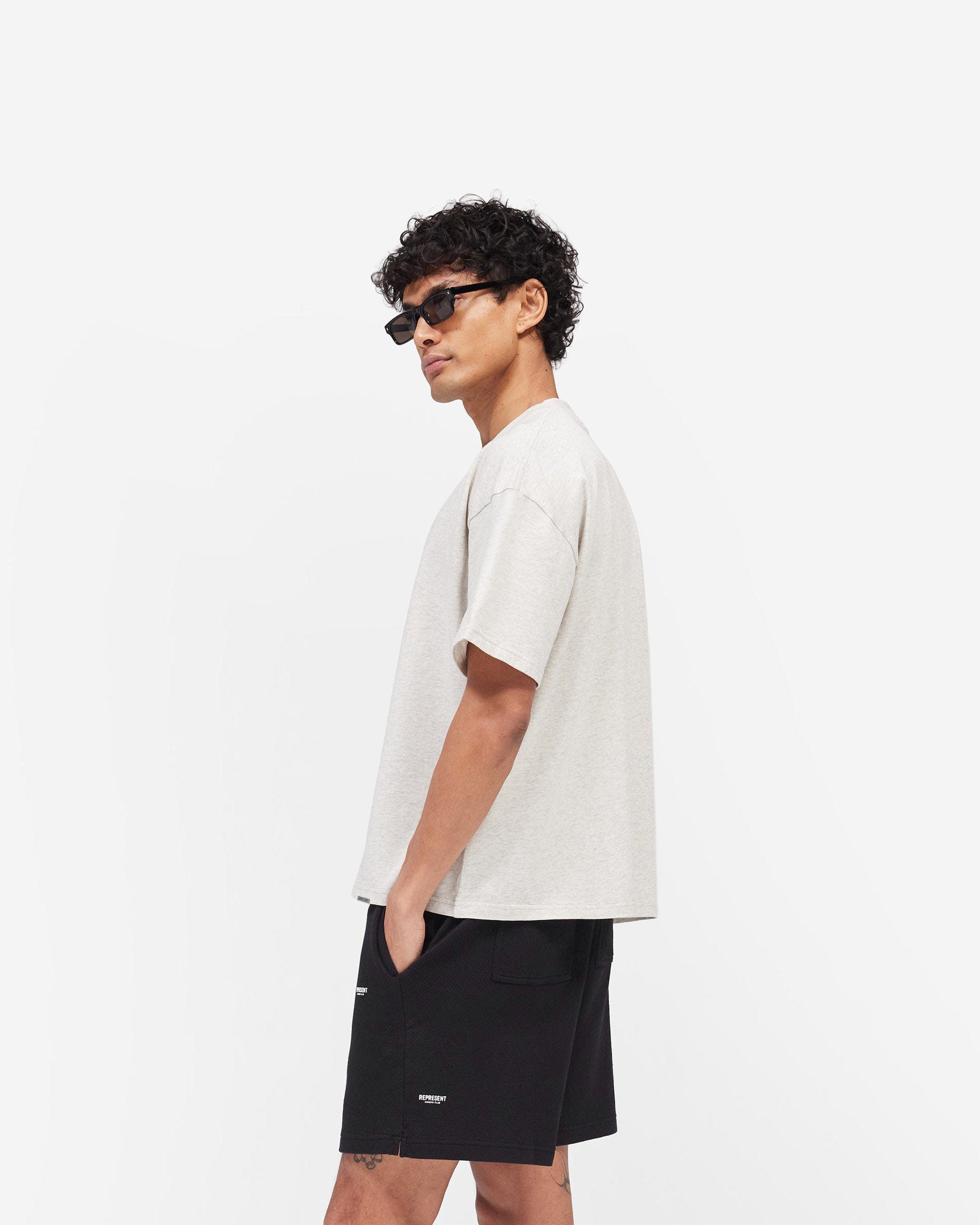Owners Club Micro Owners Club T-Shirt - Cream Marl