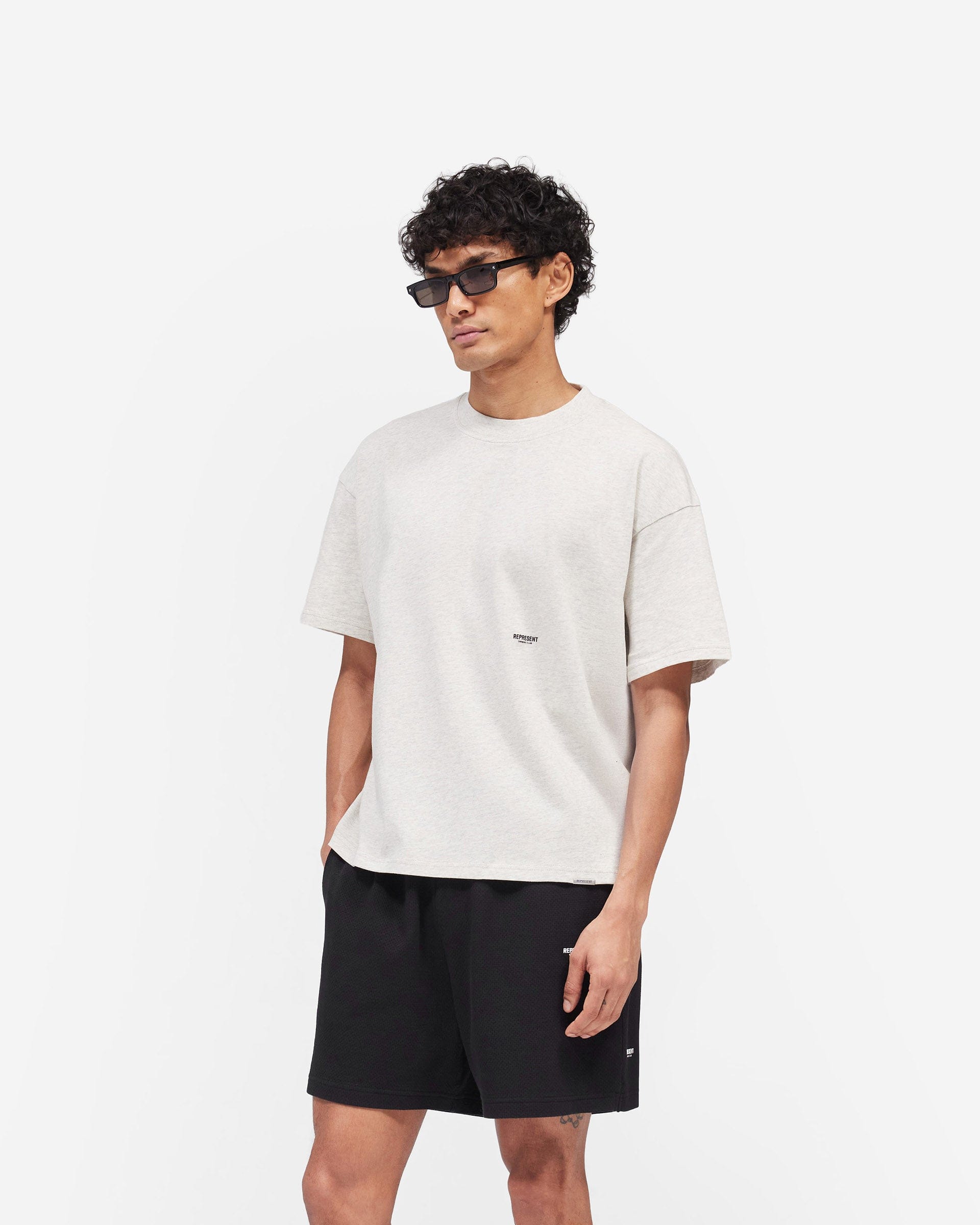 Owners Club Micro Owners Club T-Shirt - Cream Marl
