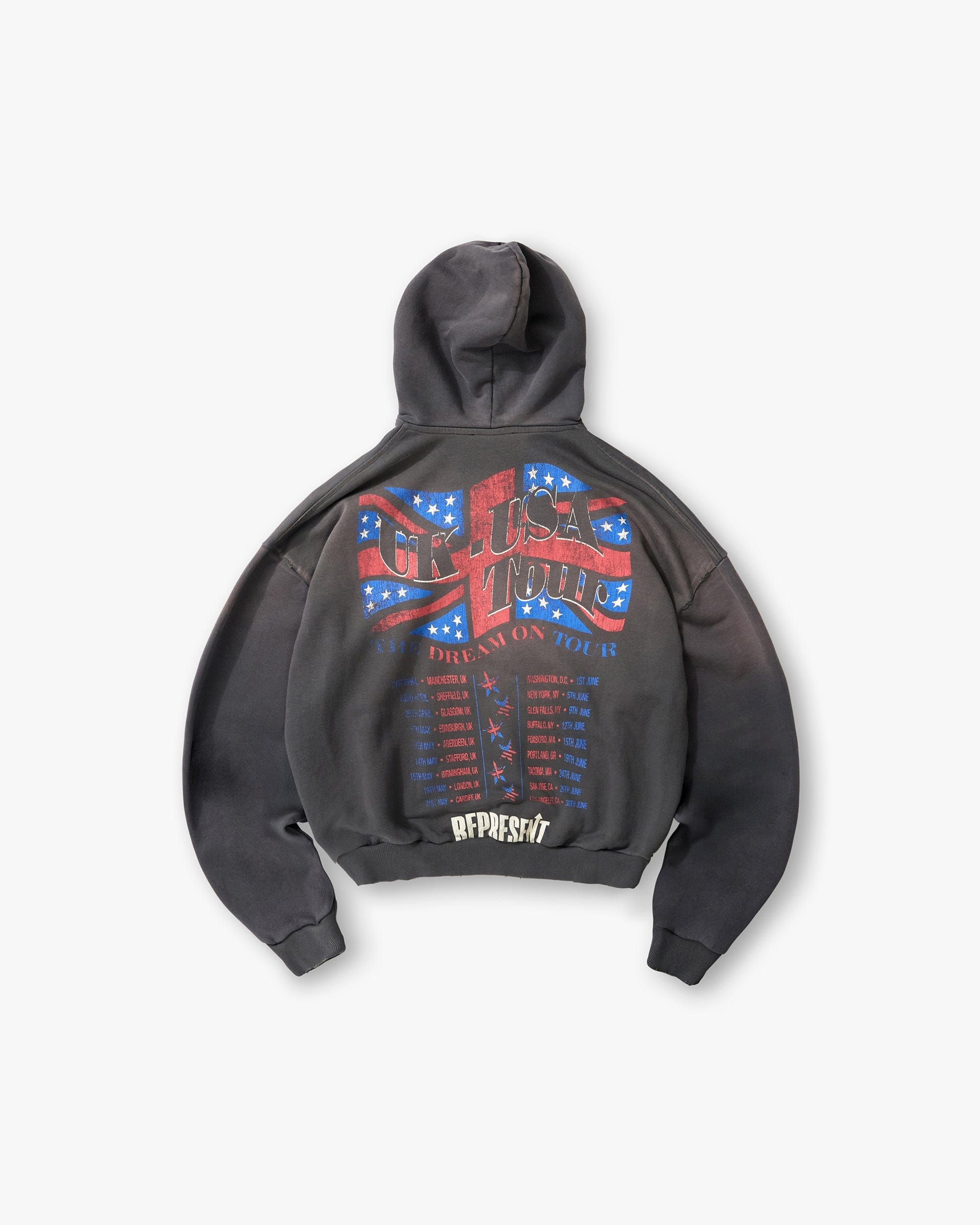 SS26 Dream On Tour Hoodie - Sun Fade Grey