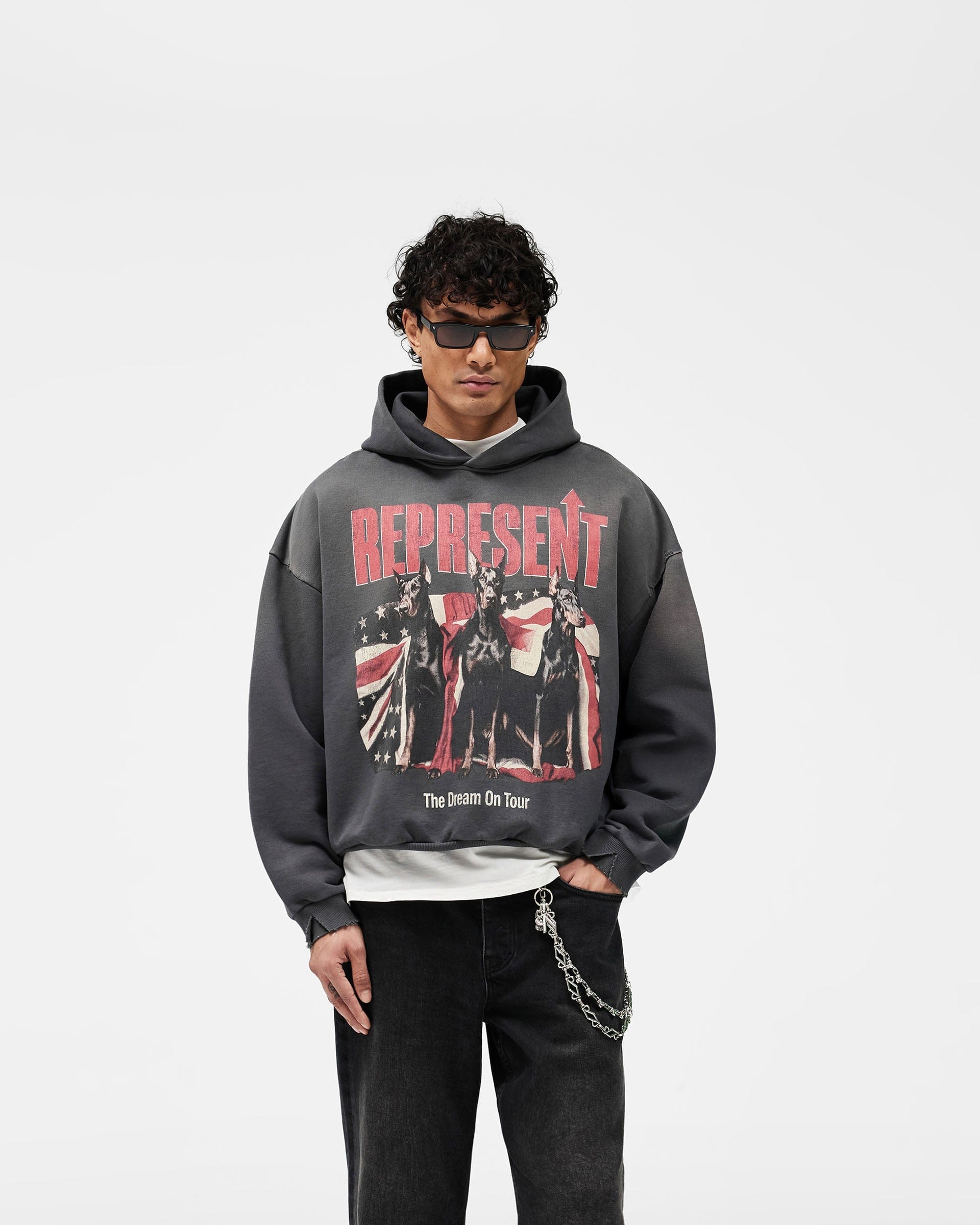 SS26 Dream On Tour Hoodie - Sun Fade Grey