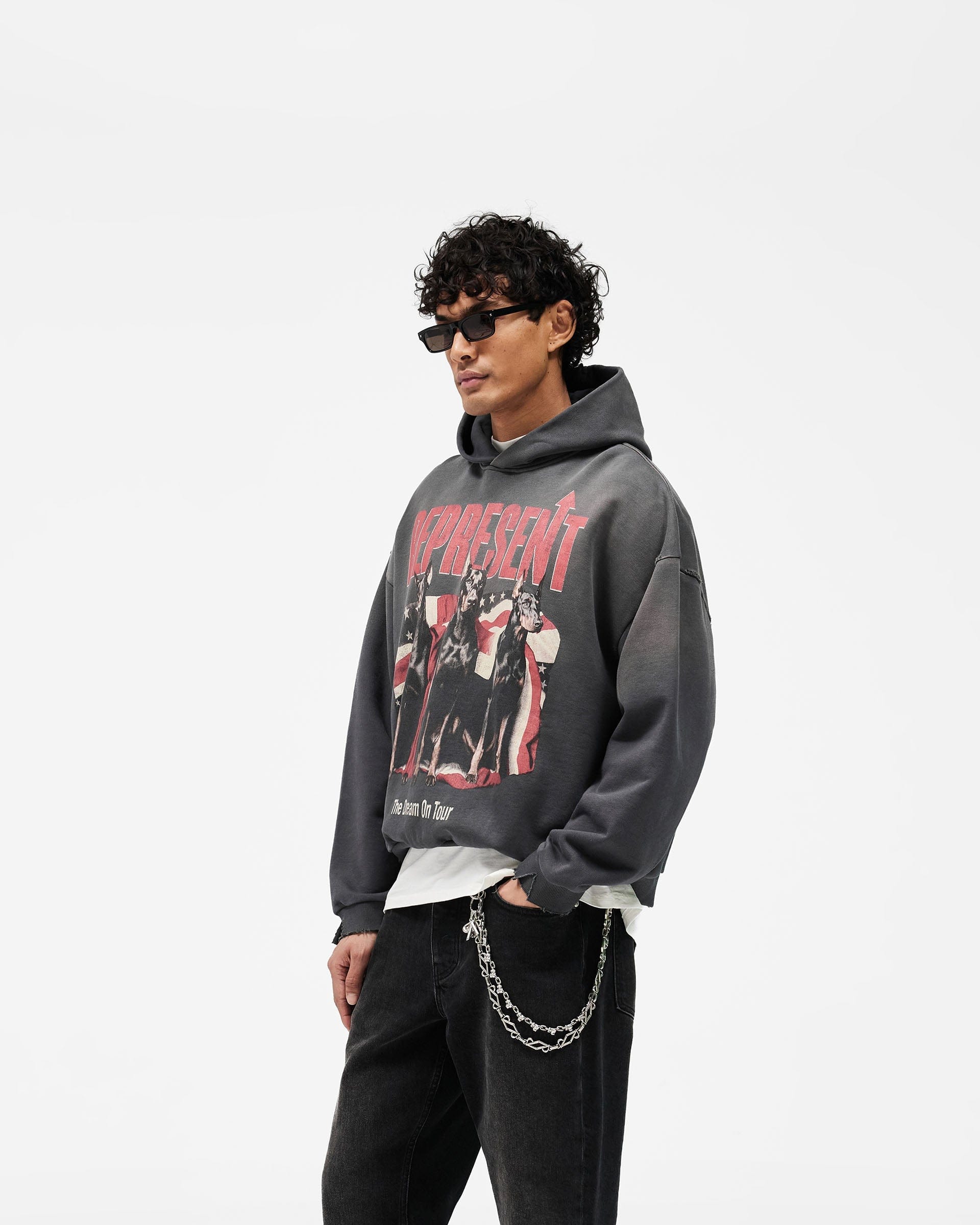 SS26 Dream On Tour Hoodie - Sun Fade Grey