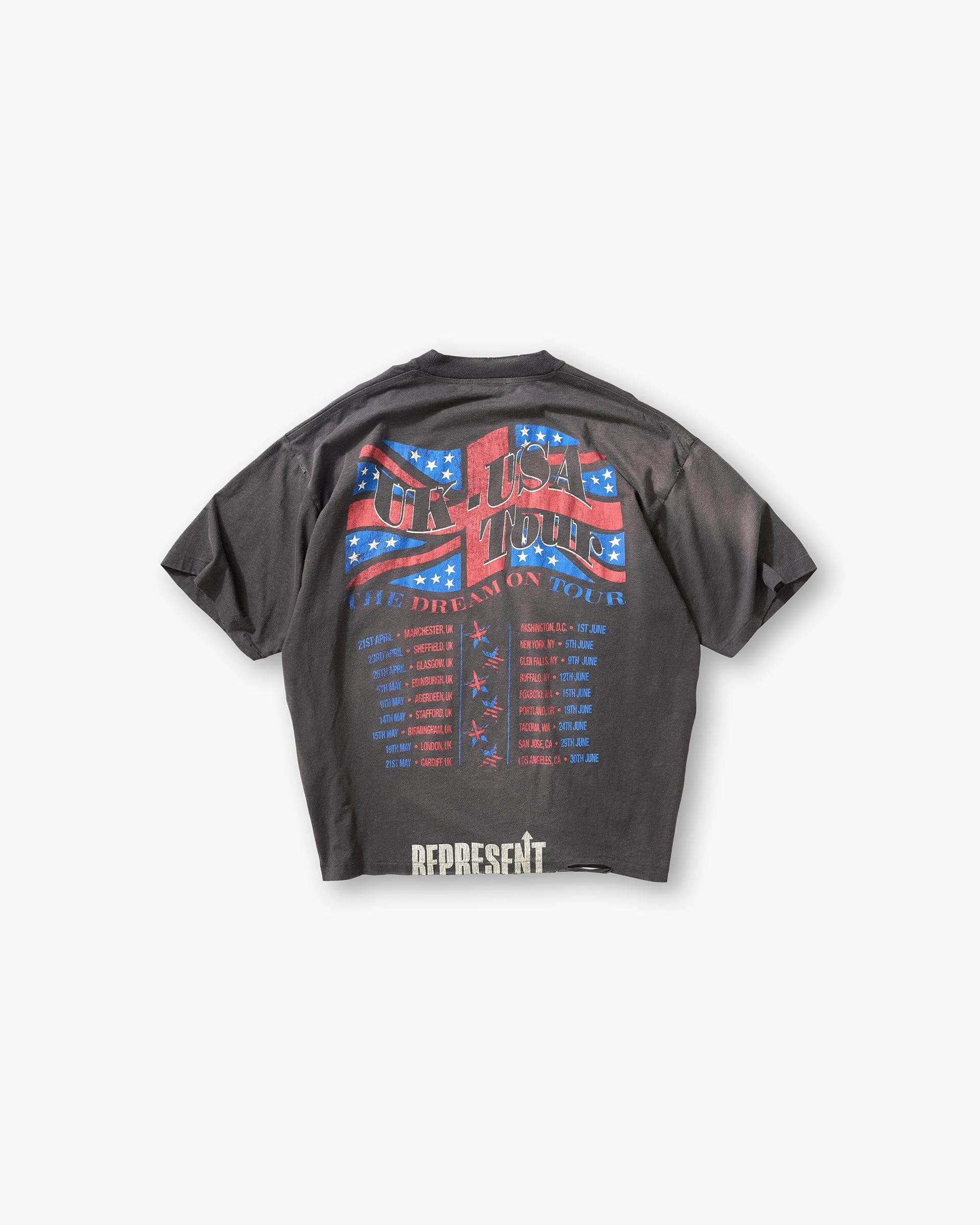 SS26 Dream On Tour T-Shirt - Sun Fade Grey