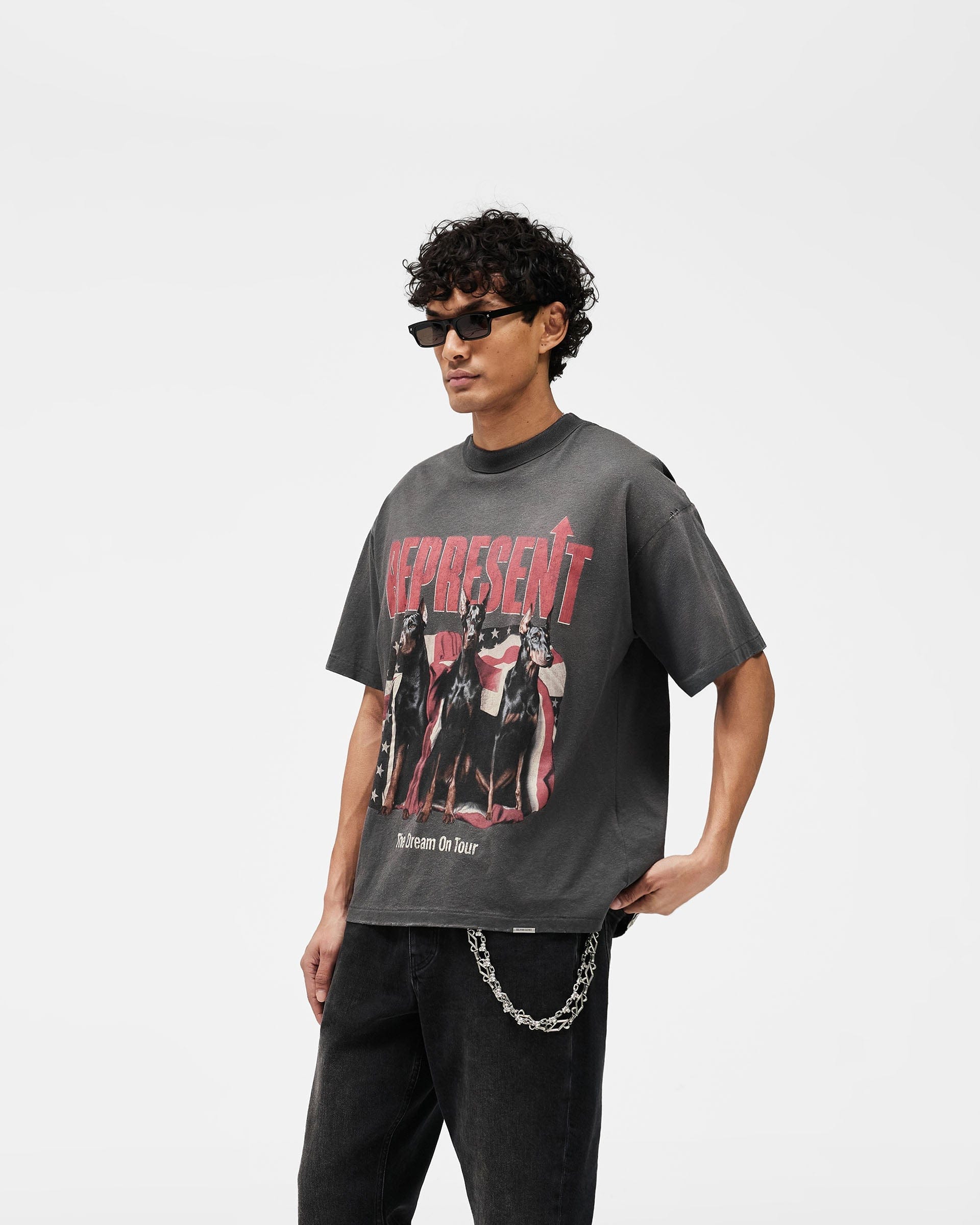SS26 Dream On Tour T-Shirt - Sun Fade Grey