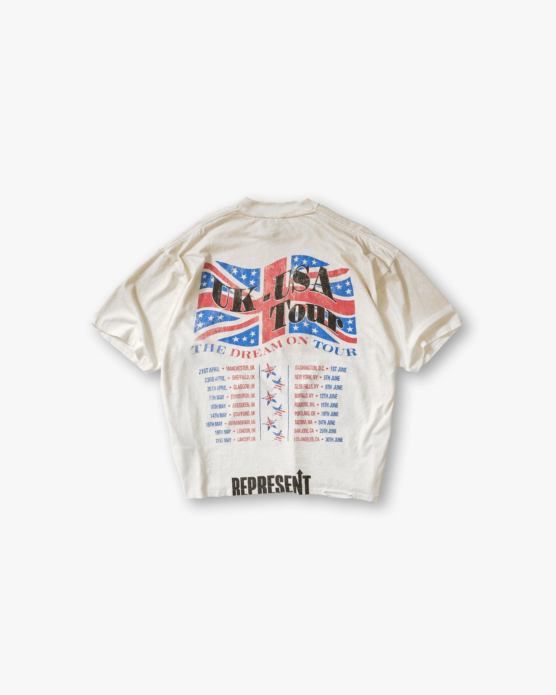 SS26 Dream On Tour T-Shirt - Washed Ecru