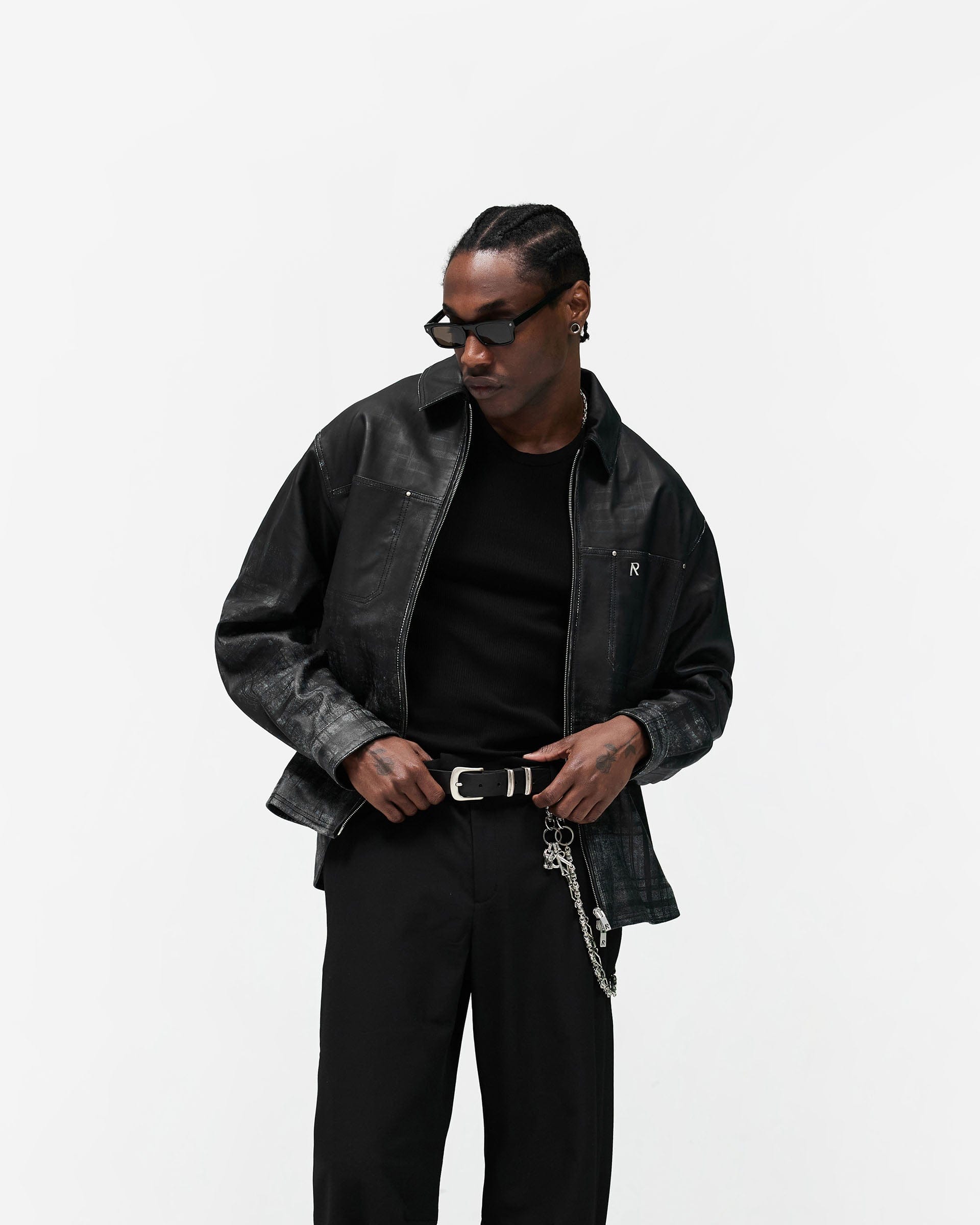 SS26 Rodeo Leather Jacket - Jet Black