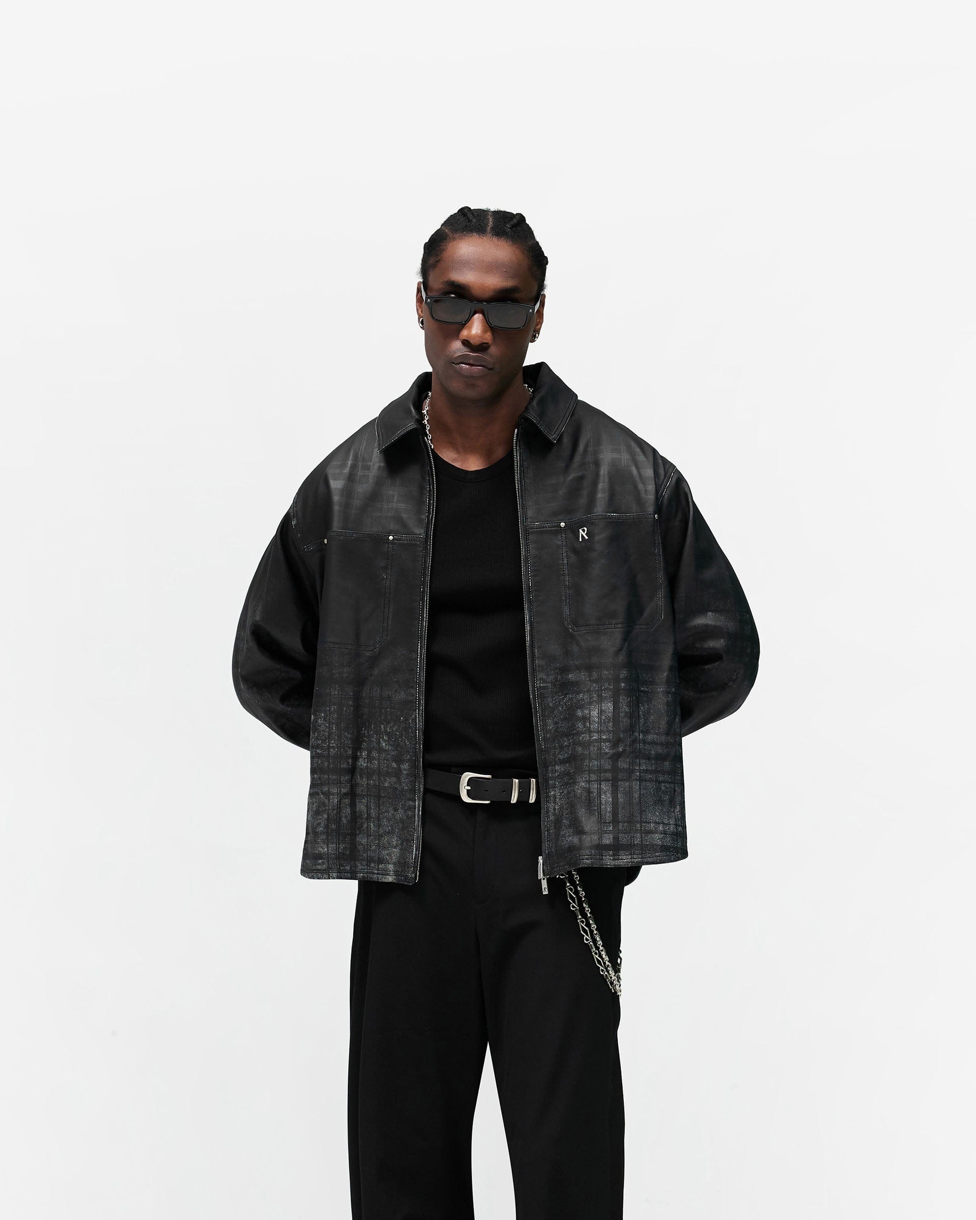 SS26 Rodeo Leather Jacket - Jet Black