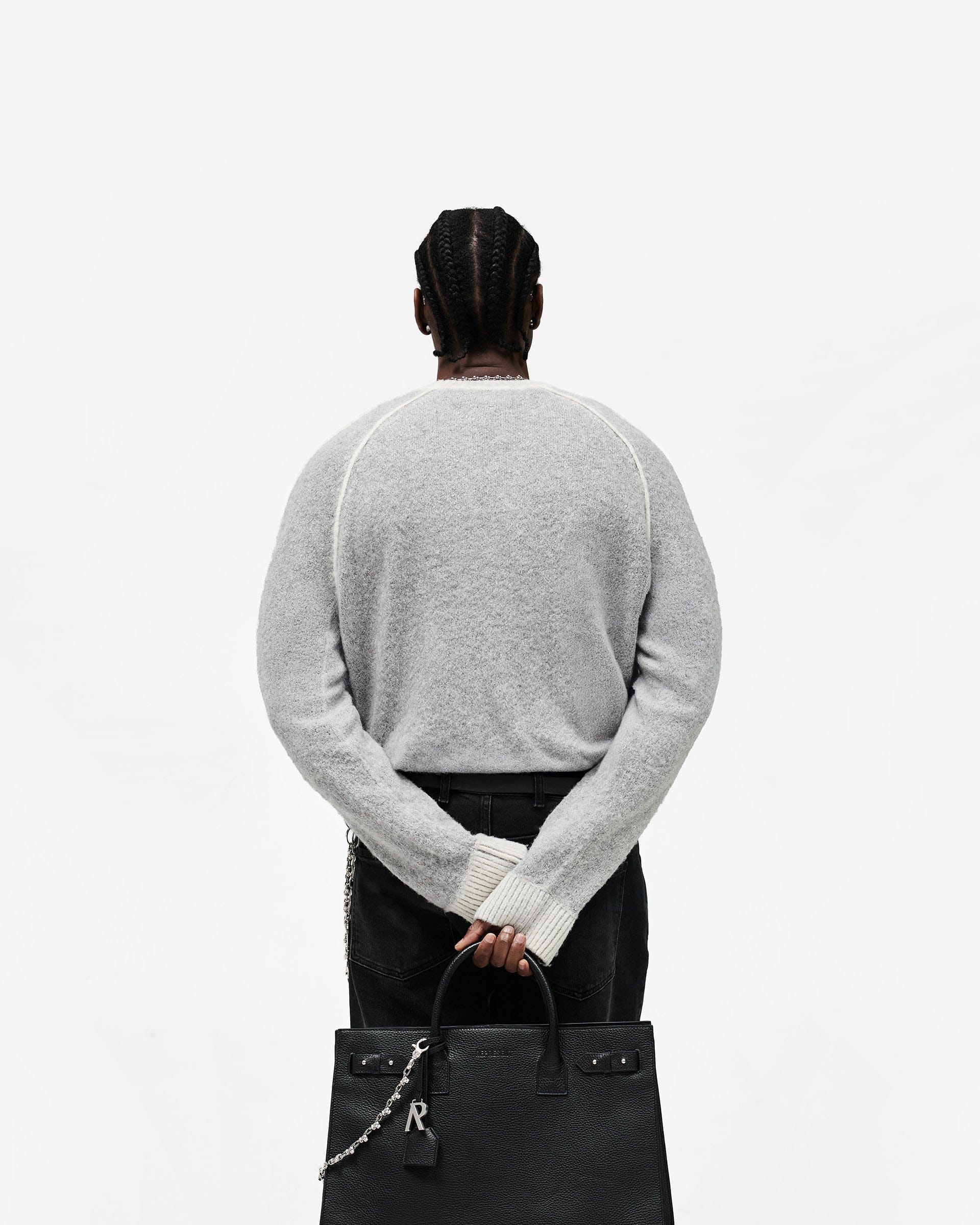 SS26 Laurel Knit Sweater - Sun Fade Grey