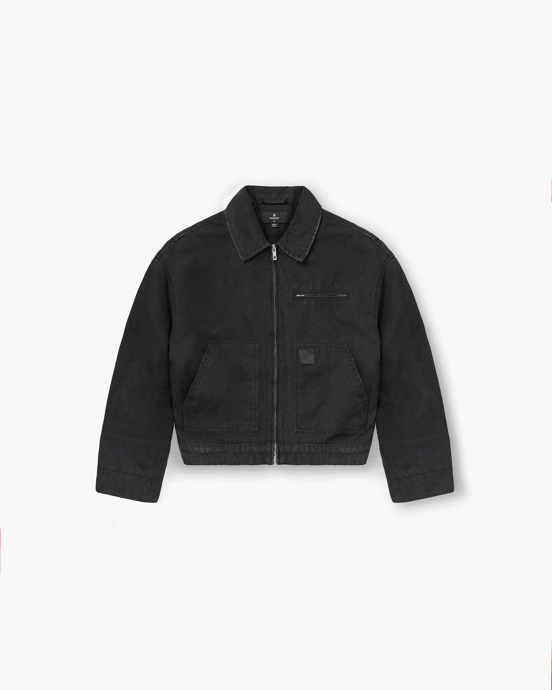SS26 Heaton Workwear Jacket - Washed Black