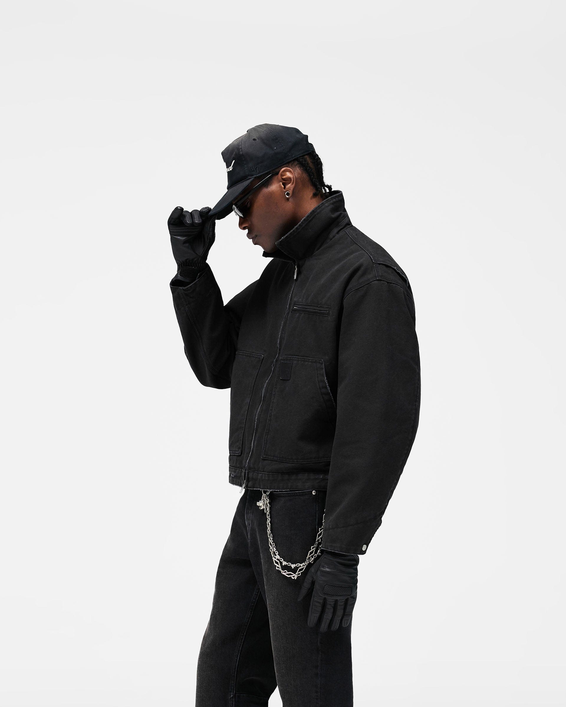 SS26 Heaton Workwear Jacket - Washed Black
