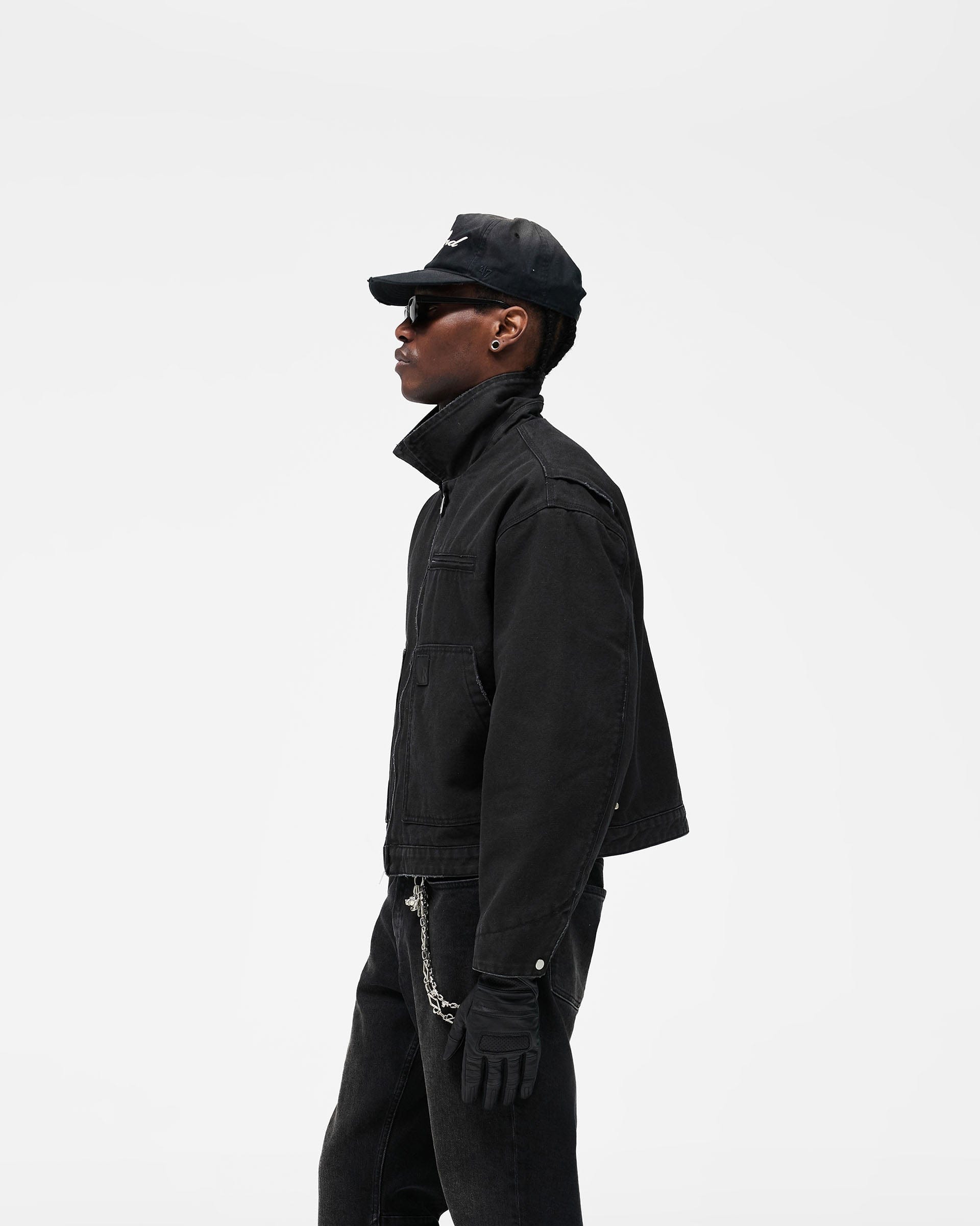 SS26 Heaton Workwear Jacket - Washed Black